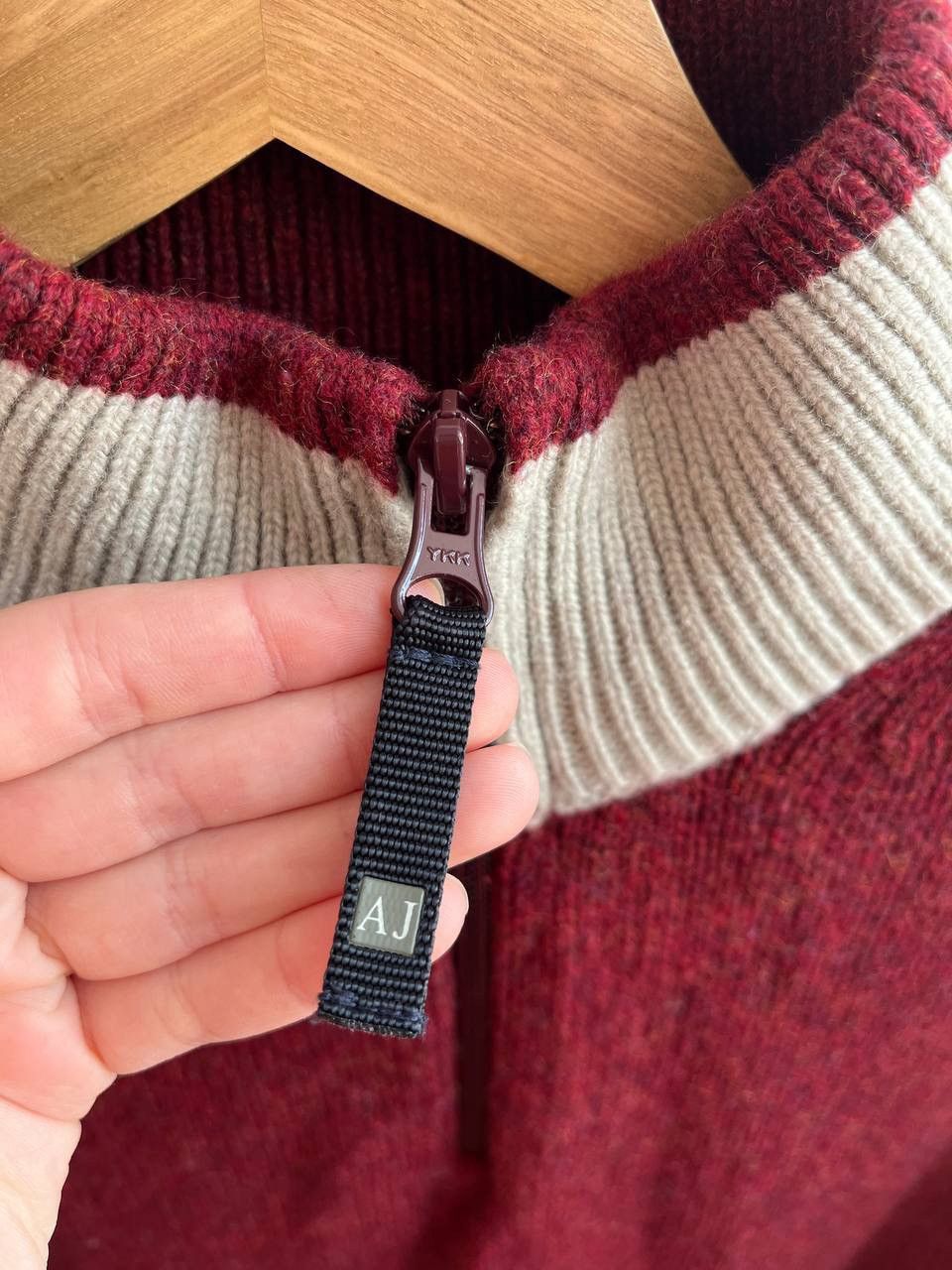 Armani × Vintage Vintage 00’s Armani Jeans Lana Wool Sweater Size US XL / EU 56 / 4 - 7 Thumbnail