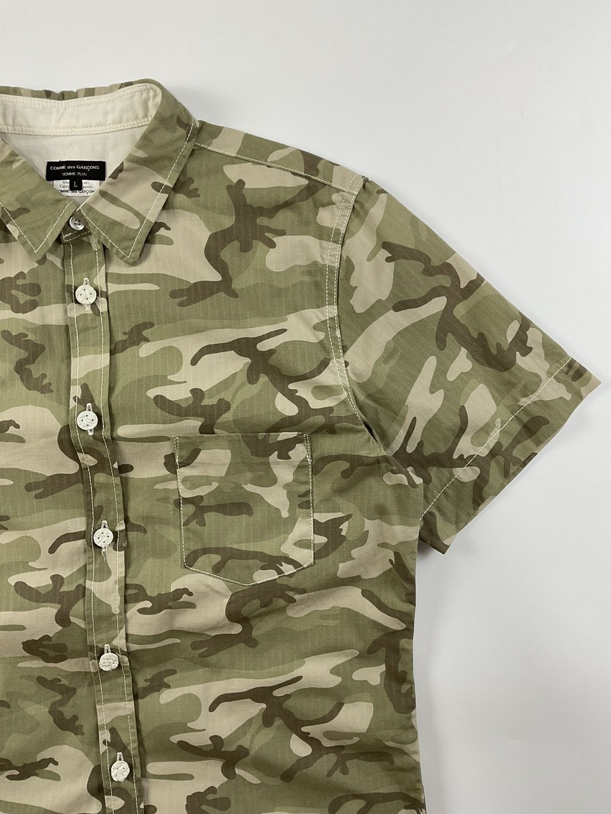 Comme des Garcons Homme Plus Comme des Garcons Homme Plus S/S'13 Camo Shirt Size US L / EU 52-54 / 3 - 4 Thumbnail