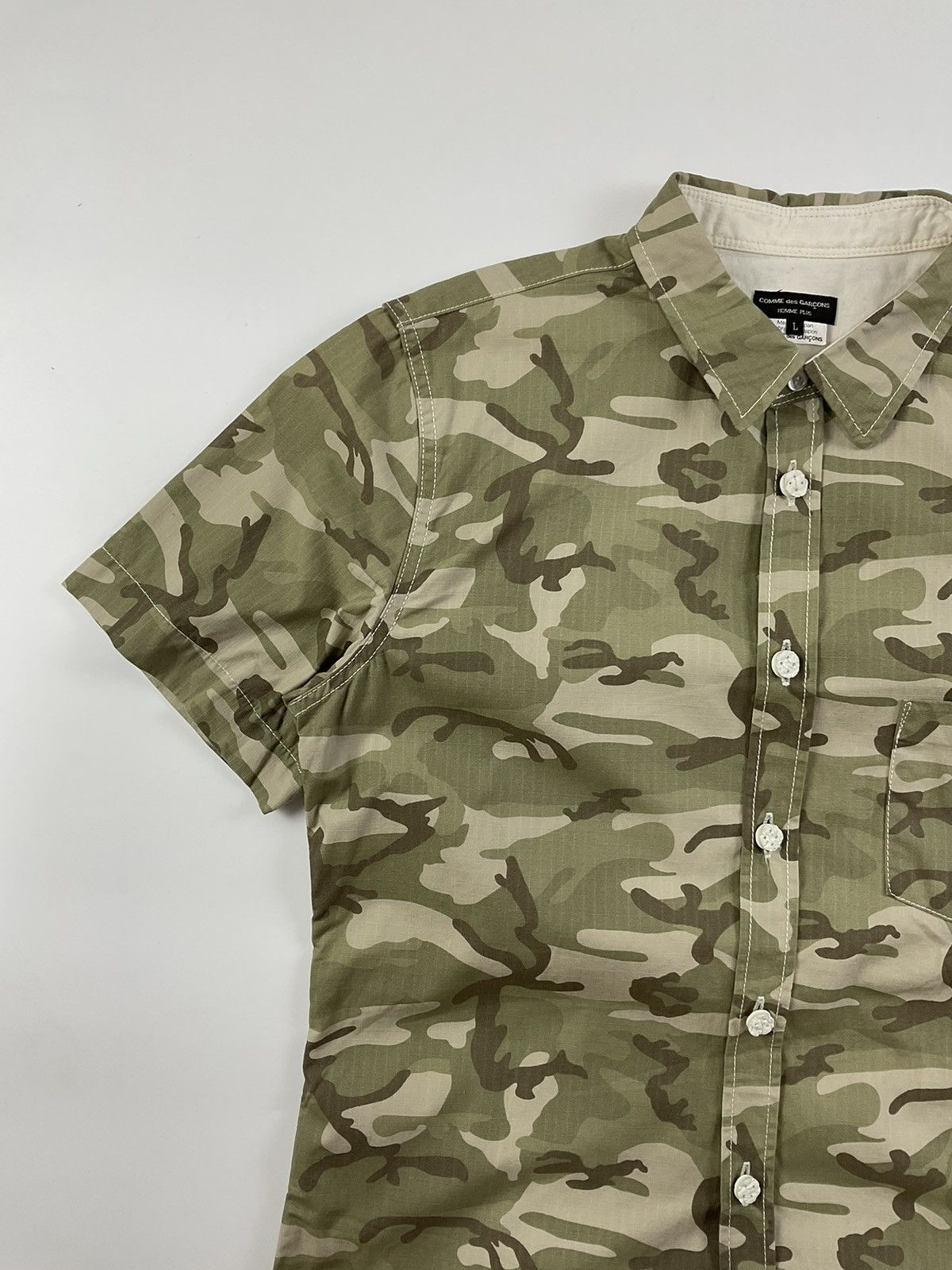 Comme des Garcons Homme Plus Comme des Garcons Homme Plus S/S'13 Camo Shirt Size US L / EU 52-54 / 3 - 3 Thumbnail