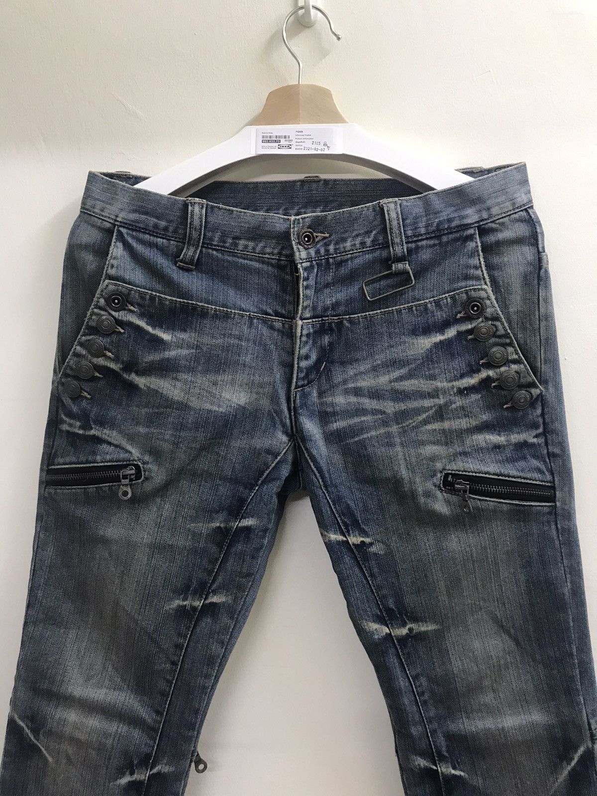 Japanese Brand × PPFM × Seditionaries Vintage PPFM Punk Distressed Jeans Skull Anarchy Size US 32 / EU 48 - 3 Thumbnail