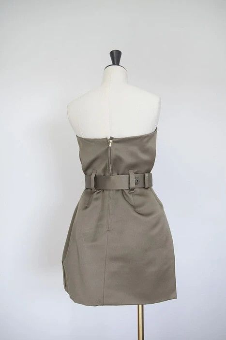 Marc Jacobs SS15 silk military green dress Size XS / US 0-2 / IT 36-38 - 6 Thumbnail