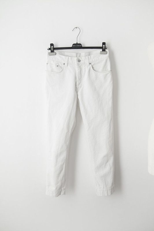 Helmut Lang Vintage white denim jeans Size US 30 / EU 46 - 1 Thumbnail