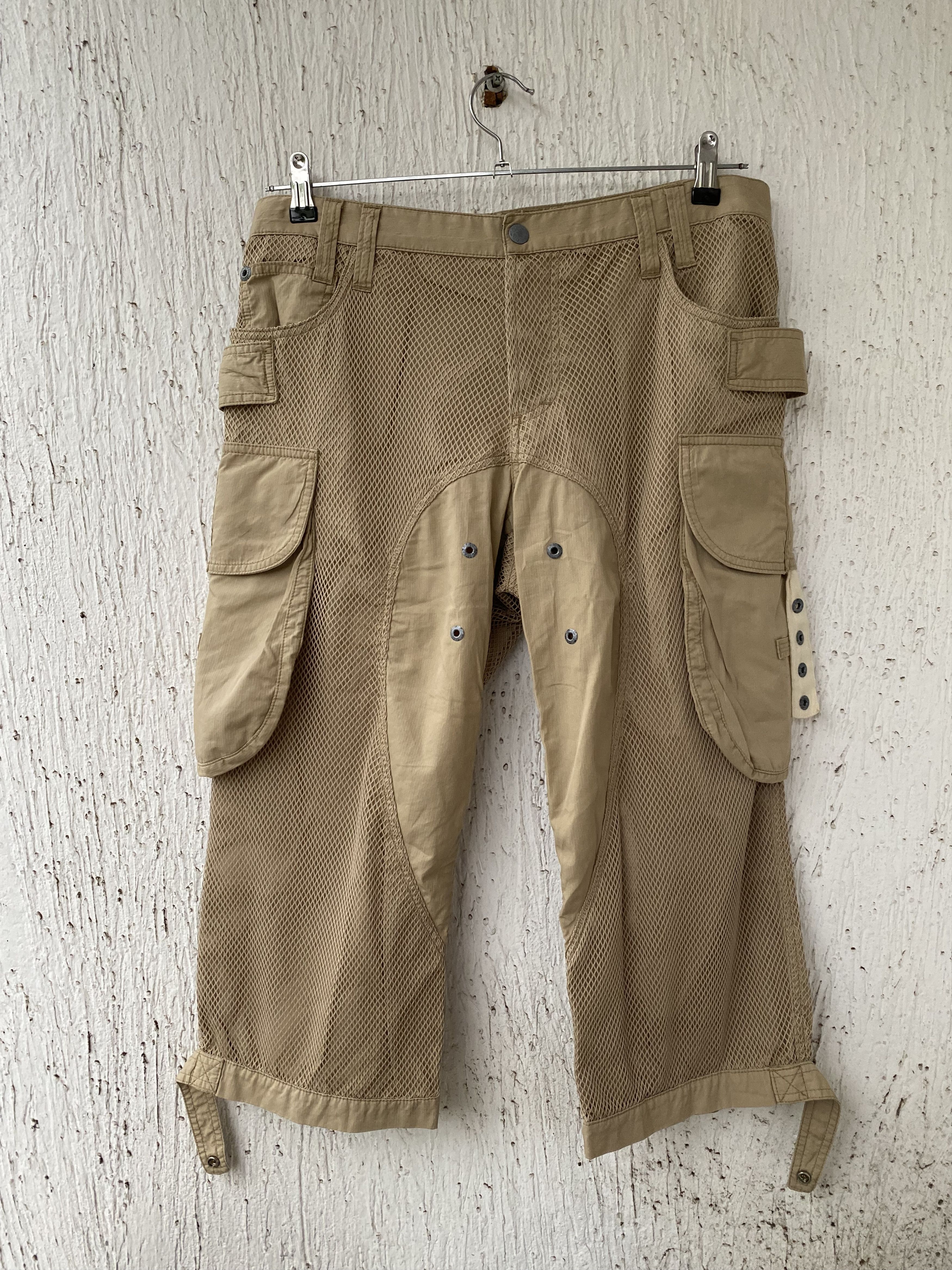 Dolce & Gabbana archive parachute mesh bondage cargo cropped pant Size US 34 / EU 50 - 1 Thumbnail