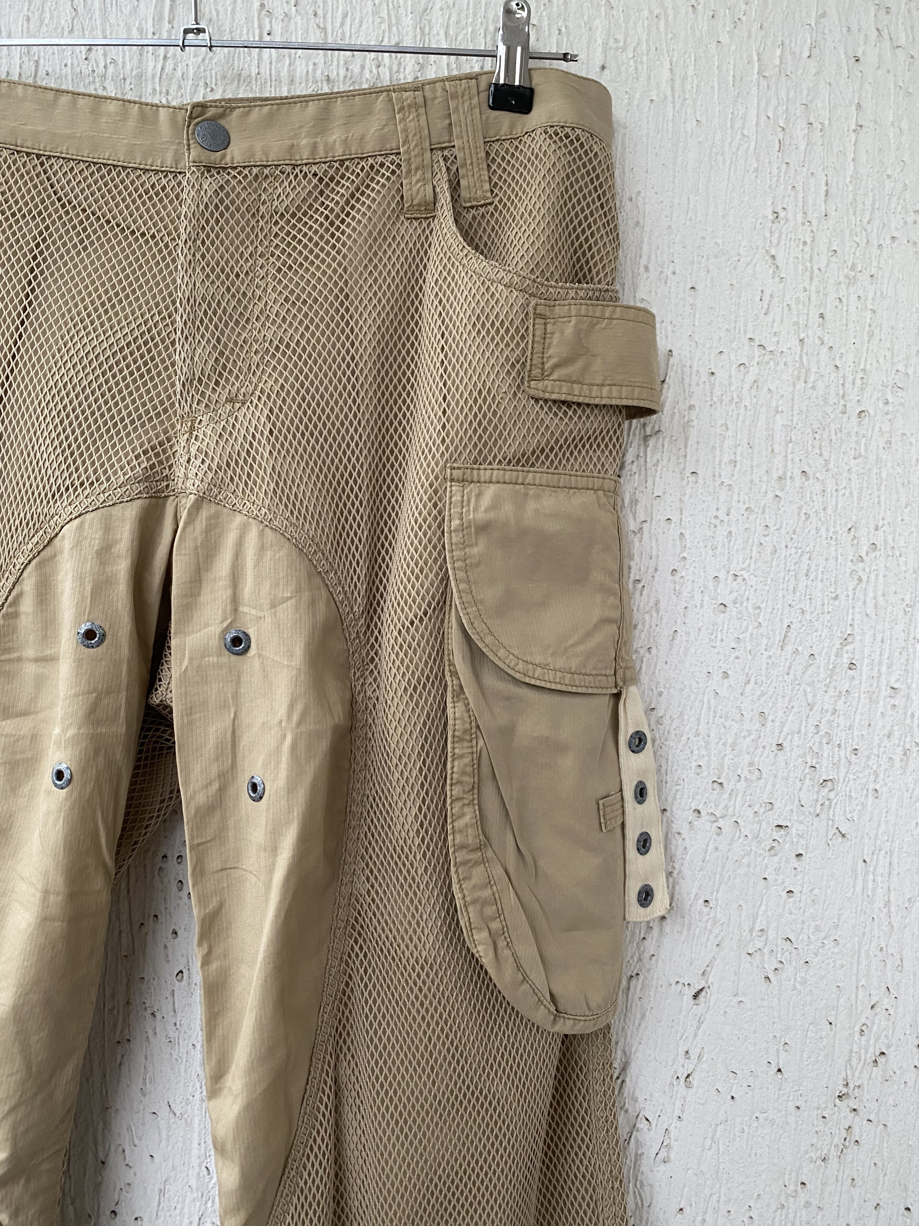 Dolce & Gabbana archive parachute mesh bondage cargo cropped pant Size US 34 / EU 50 - 2 Thumbnail