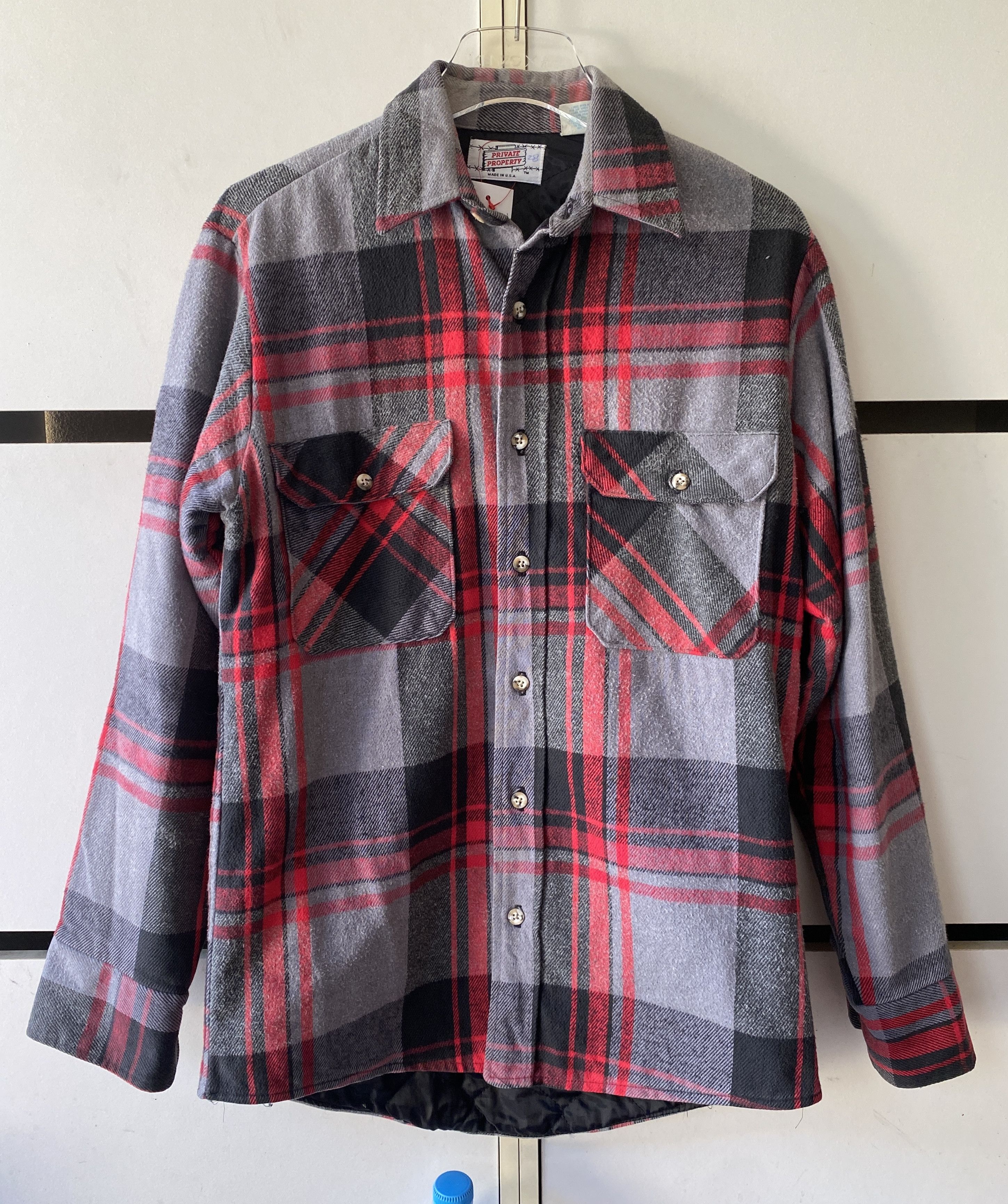 Flannel VINTAGE PRIVATE PROPERTY FLANNEL PLAID SHIRT Size US S / EU 44-46 / 1 - 1 Thumbnail