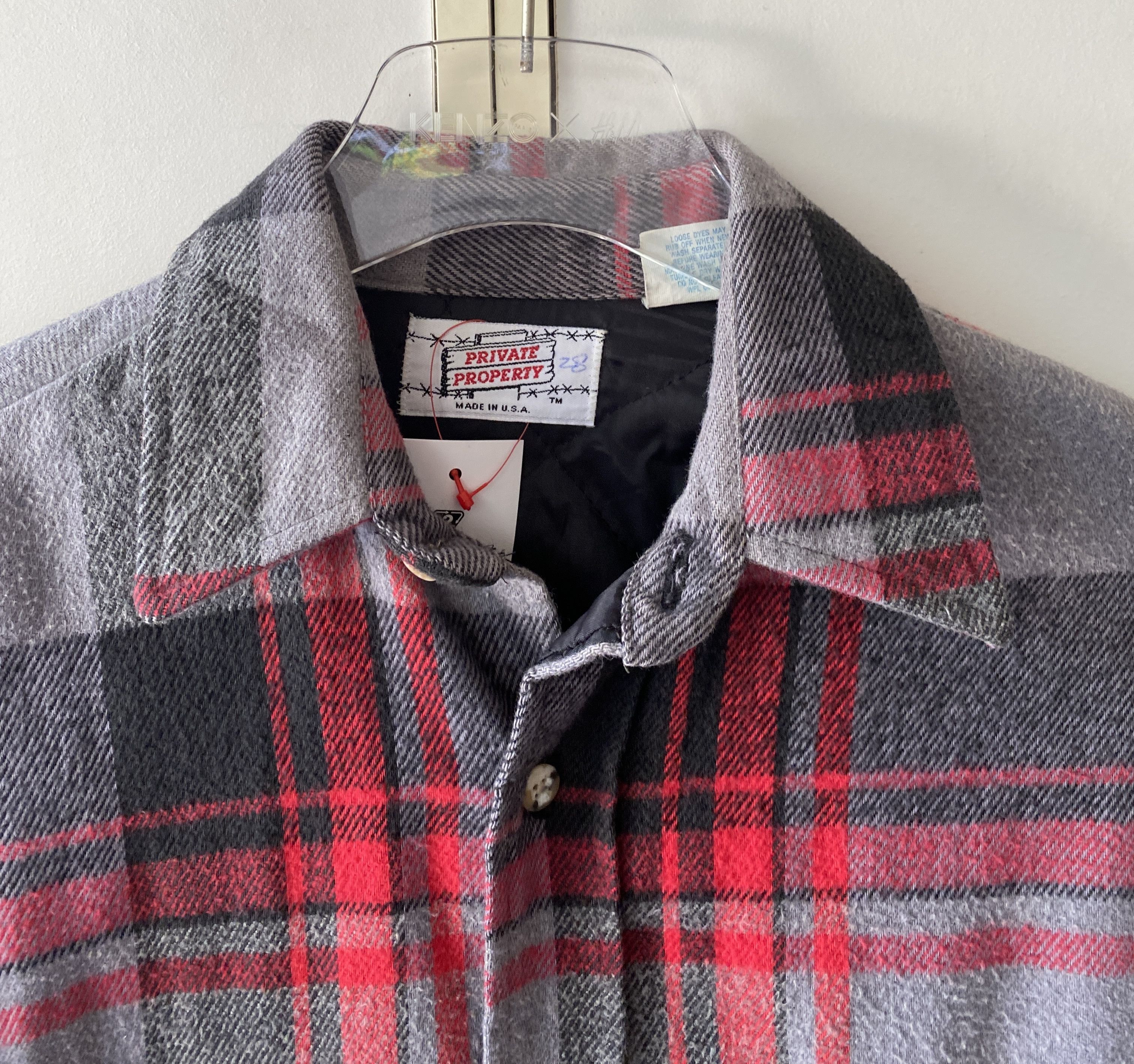 Flannel VINTAGE PRIVATE PROPERTY FLANNEL PLAID SHIRT Size US S / EU 44-46 / 1 - 3 Thumbnail