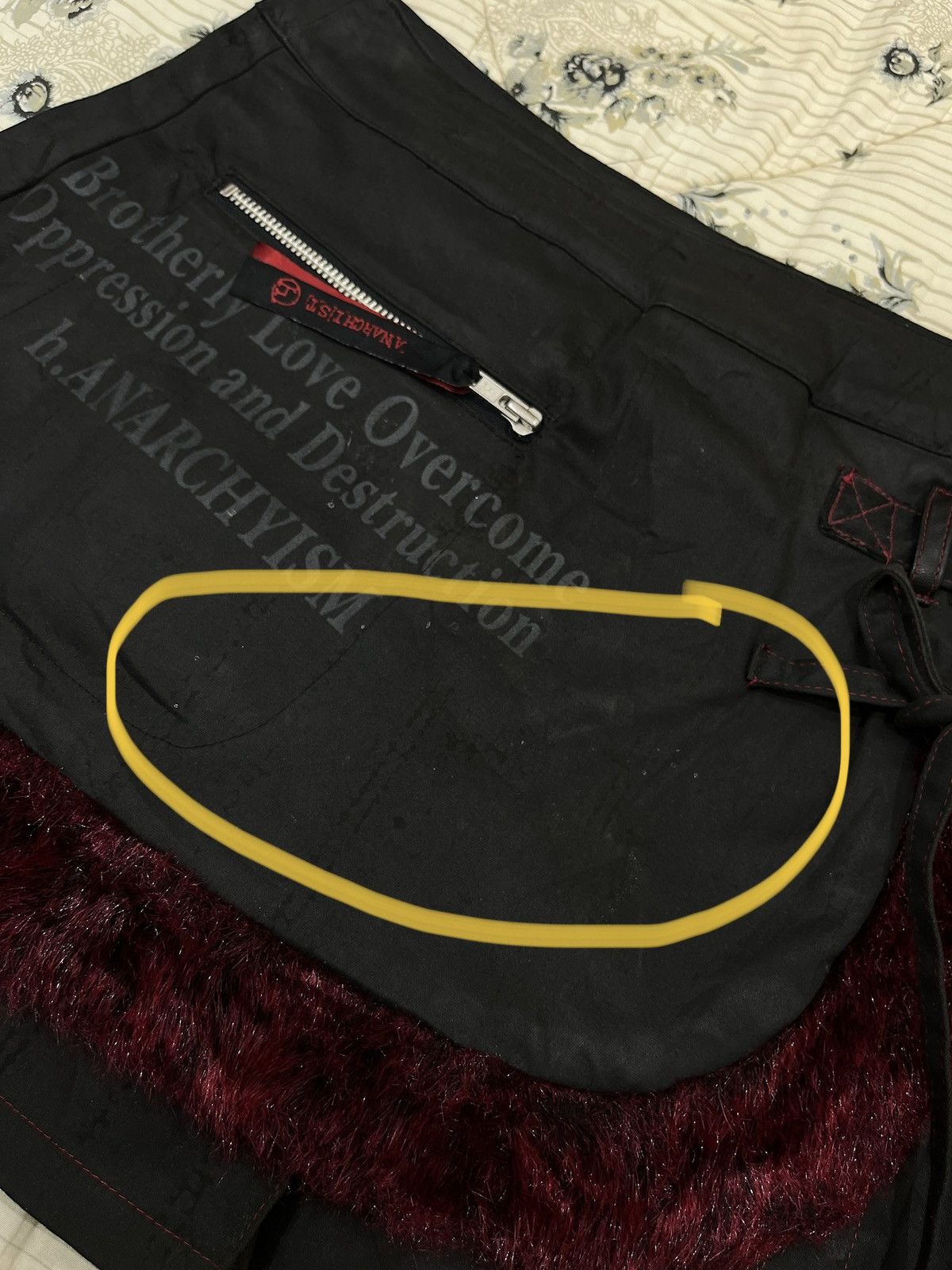 Japanese Brand (Qqq). H NAOTO ANARCHYISM PUNK SKIRTS Size 31" - 11 Thumbnail