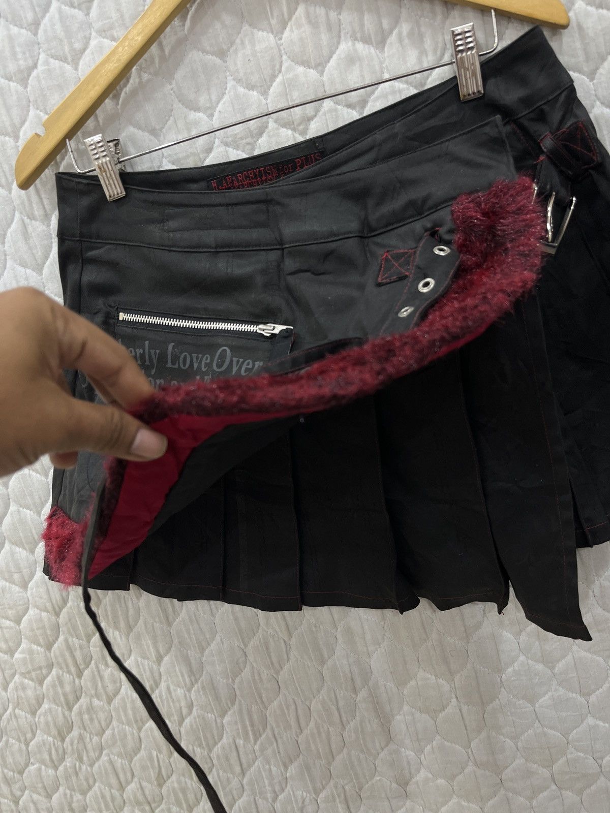 Japanese Brand (Qqq). H NAOTO ANARCHYISM PUNK SKIRTS Size 31" - 4 Thumbnail