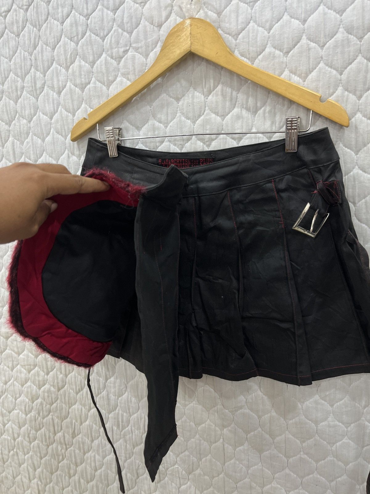 Japanese Brand (Qqq). H NAOTO ANARCHYISM PUNK SKIRTS Size 31" - 6 Thumbnail