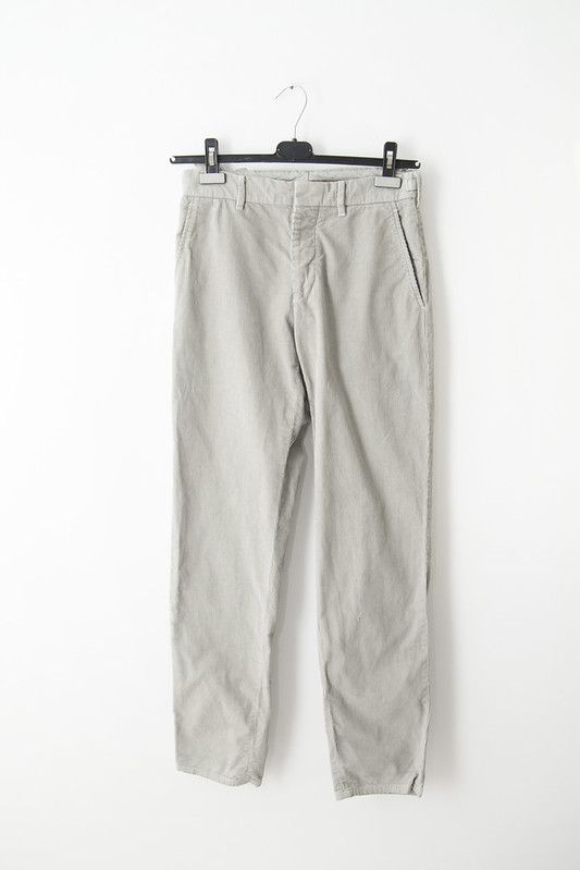 image of Helmut Lang Vintage Corduroy Pants in Grey, Men's (Size 30)