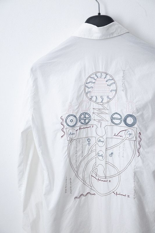 Raf Simons SS04 Acid embroidered shirt Size US M / EU 48-50 / 2 - 2 Thumbnail