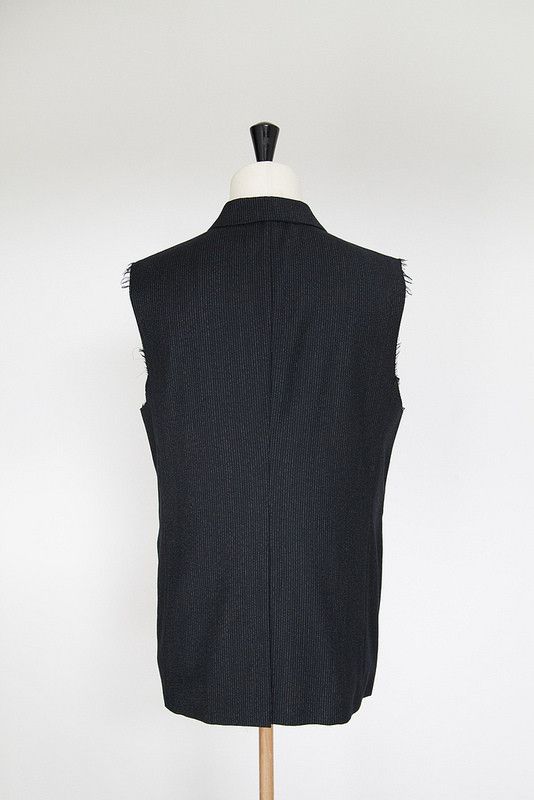 Raf Simons AW98 destroyed pinstripe blazer Size 40R - 6 Thumbnail