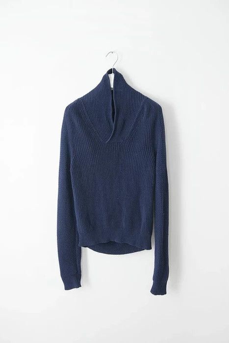 Lanvin Blue shawl collar sweater Size US M / EU 48-50 / 2 - 1 Thumbnail