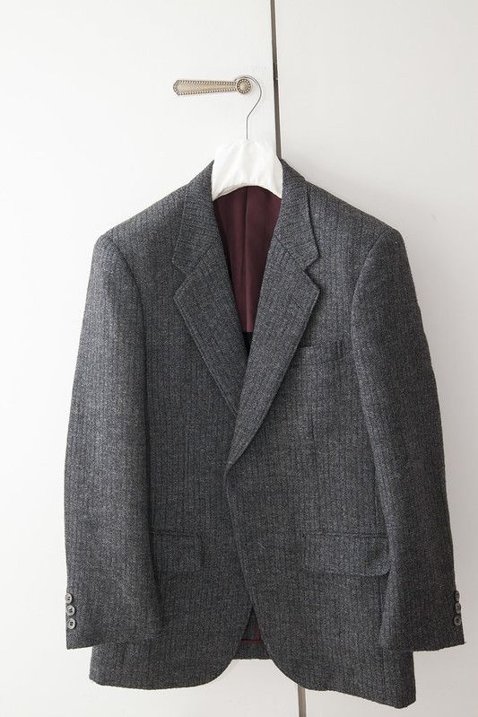 Hart Schaffner Marx Grey wool blazer Size 38S - 1 Thumbnail