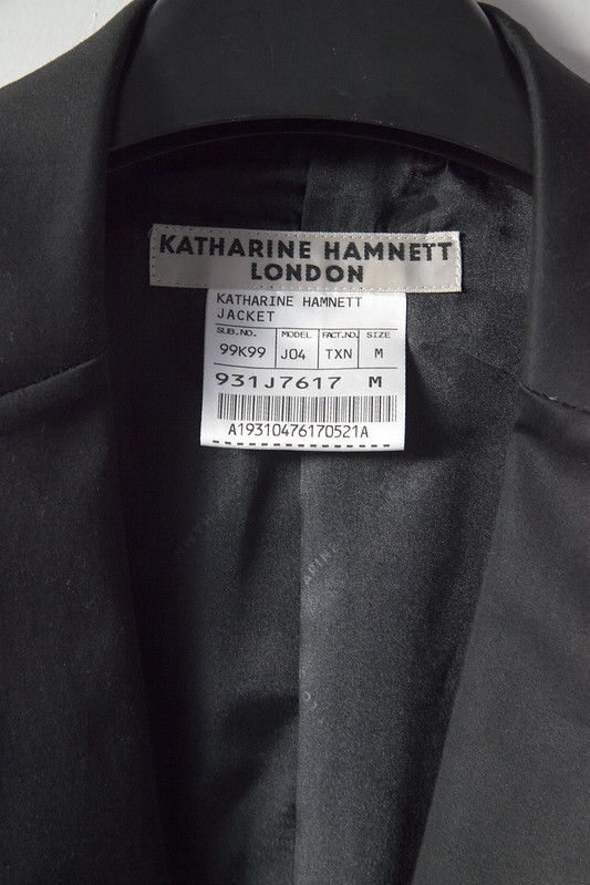Katharine Hamnett London Black suit jacket Size 36R - 6 Thumbnail