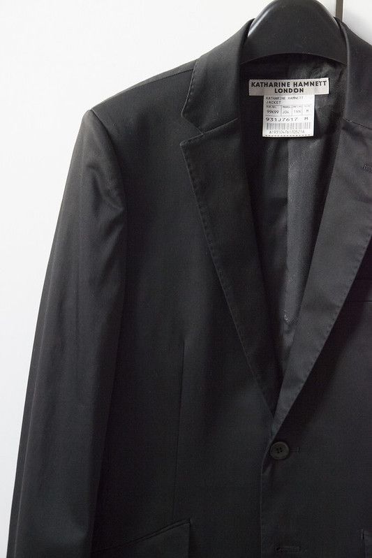 Katharine Hamnett London Black suit jacket Size 36R - 2 Thumbnail