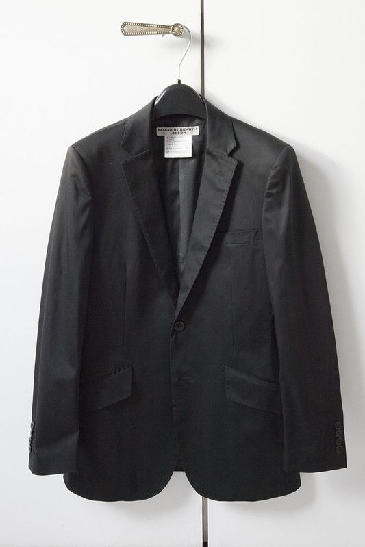 Katharine Hamnett London Black suit jacket Size 36R - 1 Thumbnail
