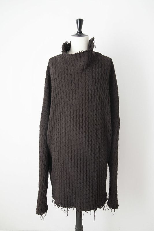 image of Raf Simons Aw02 Gigantic Knit in Brown, Men's (Size 2XL)