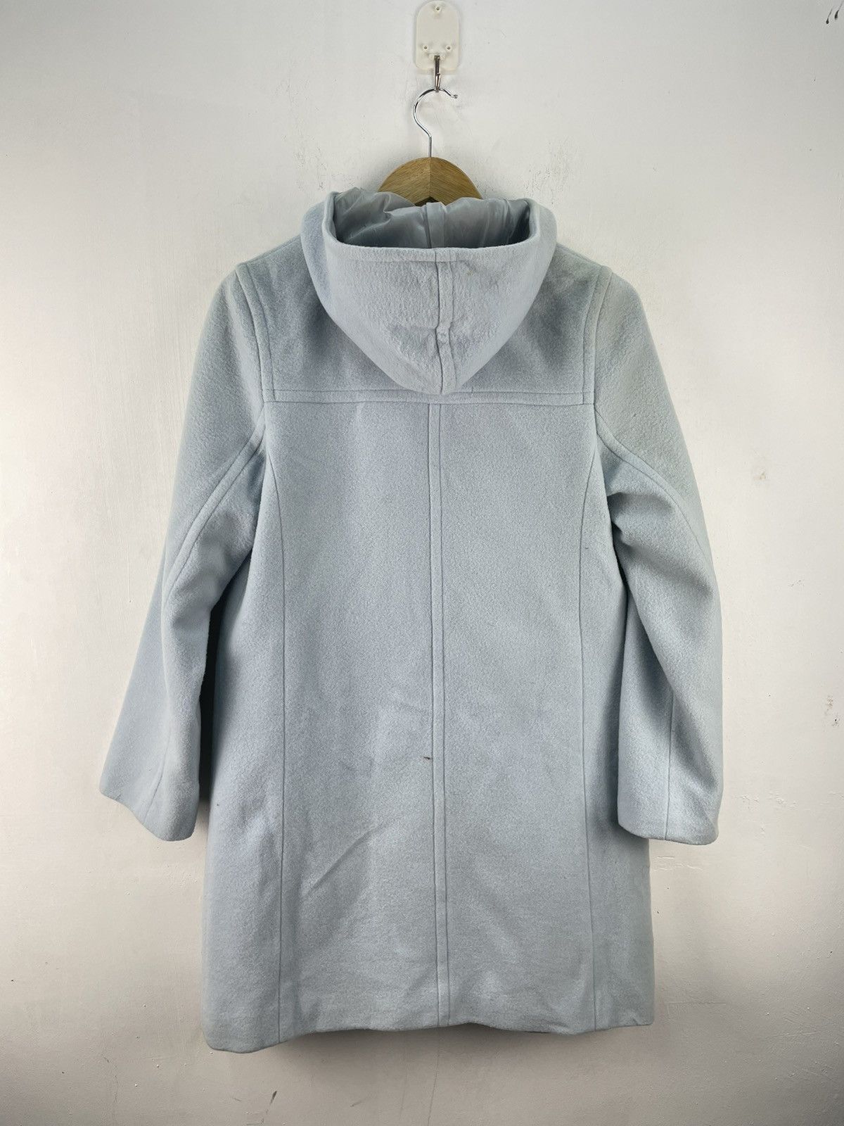 Burberry Vintage Burberry Wool Duffle Coat Baby Blue Women Size 38 Size S / US 4 / IT 40 - 10 Thumbnail