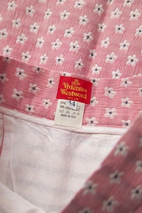Vivienne Westwood Vintage pink daisy embroideries skirt Size 30" / US 8 / IT 44 - 5 Thumbnail