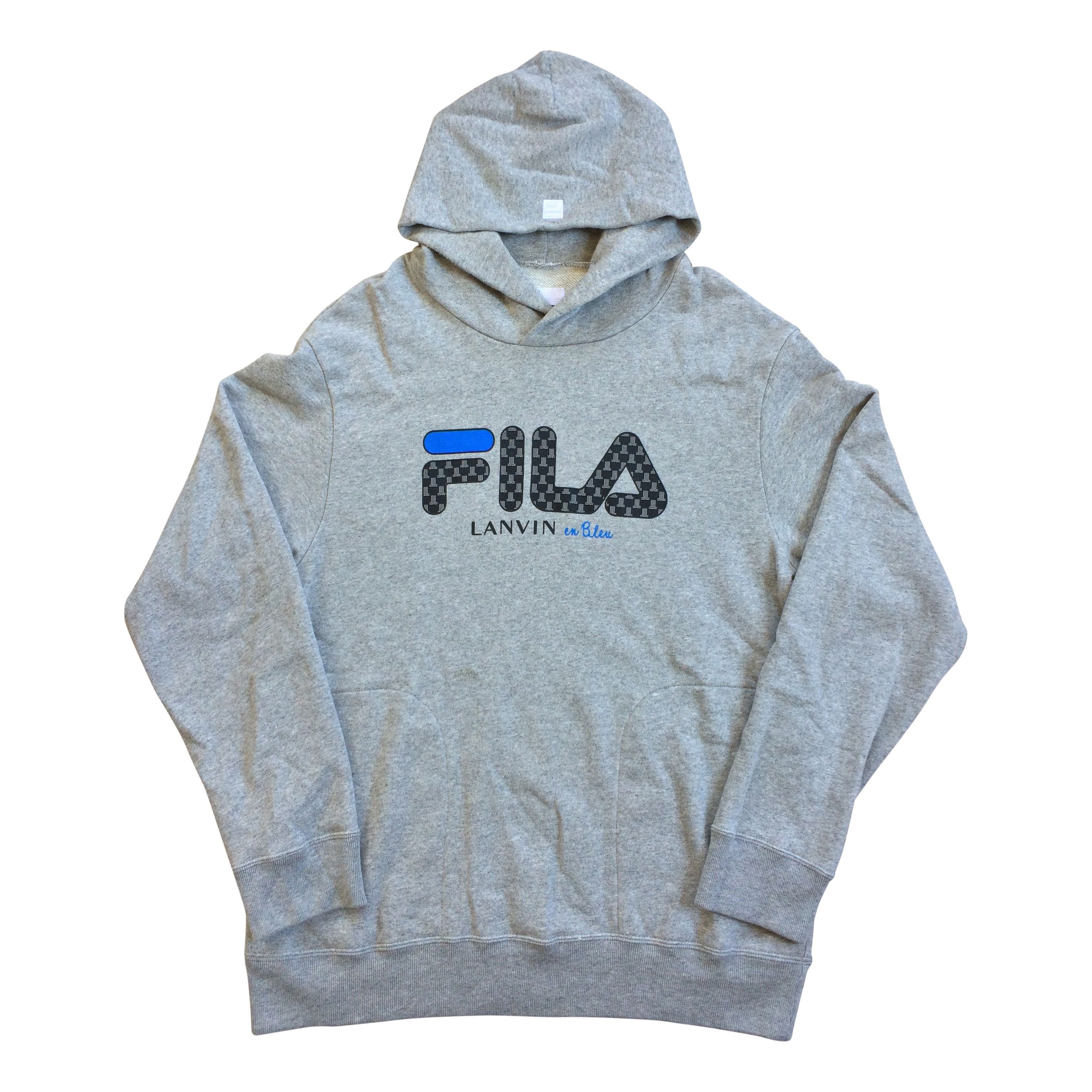 image of S/s 2020 Fila x Lanvin En Bleu Hoodie in Grey, Men's (Size Medium)