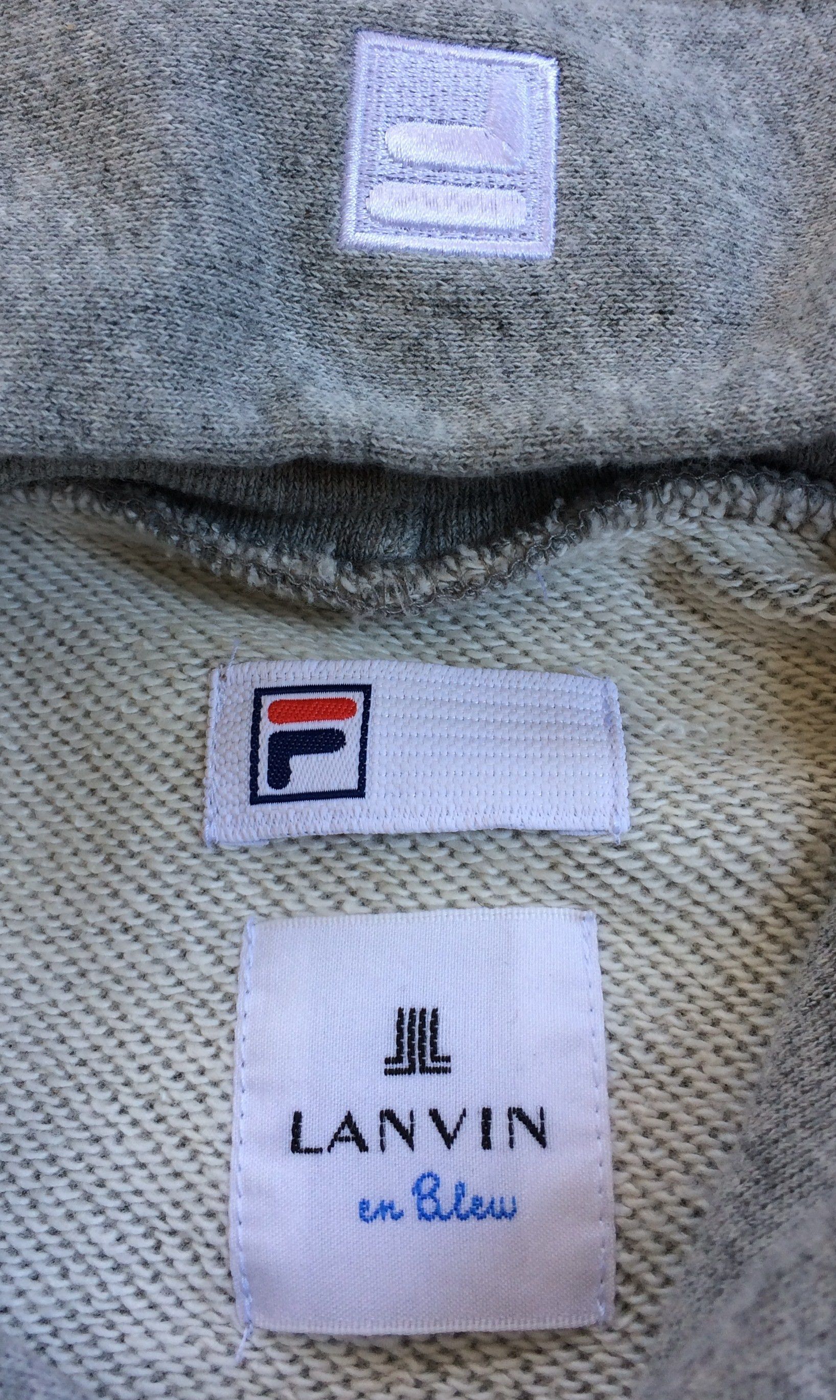 Fila S/S 2020 Fila x Lanvin En Bleu Hoodie Size US M / EU 48-50 / 2 - 4 Thumbnail