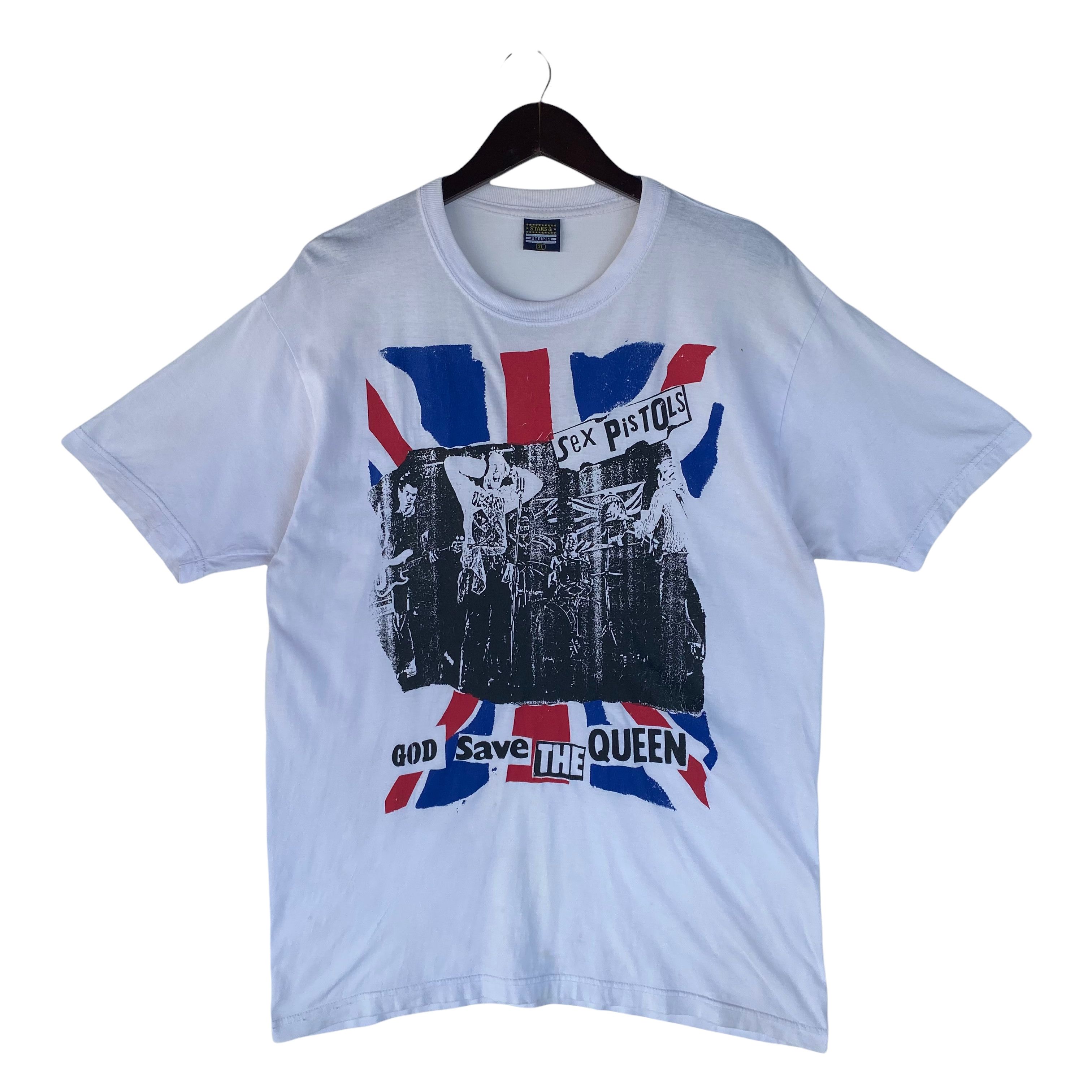 Band Tees VINTAGE SEX PISTOLS Punkrock band God save the queen shirt Size US XL / EU 56 / 4 - 1 Thumbnail