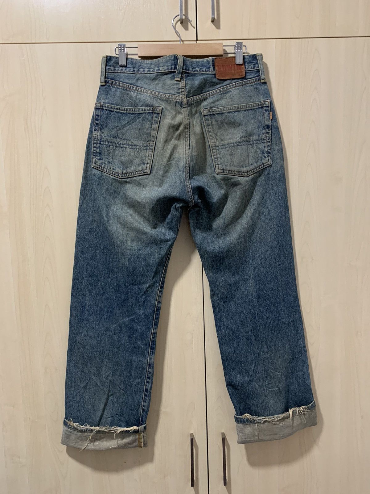 Edwin Vintage Edwin 505X Selvedge Distressed denim pant Size US 31 - 3 Thumbnail