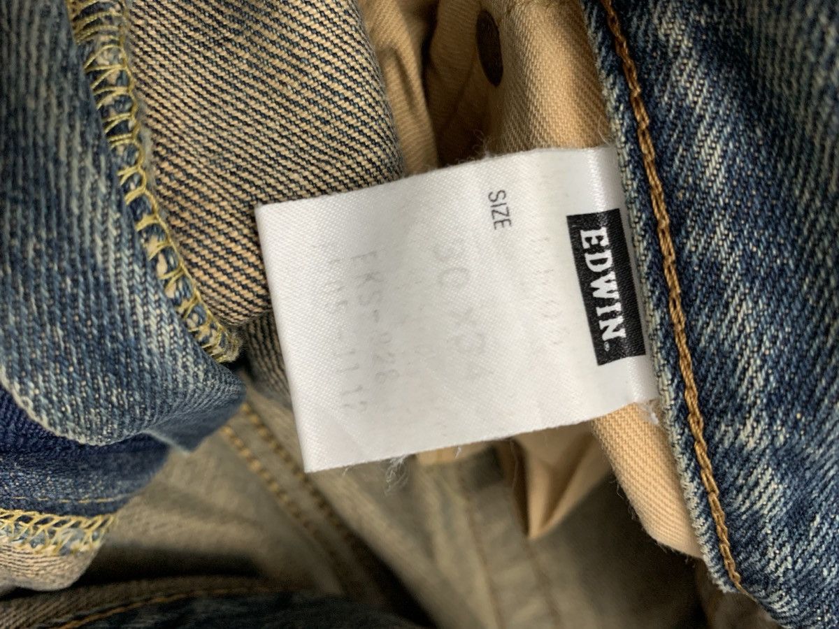 Edwin Vintage Edwin 505X Selvedge Distressed denim pant Size US 31 - 11 Thumbnail