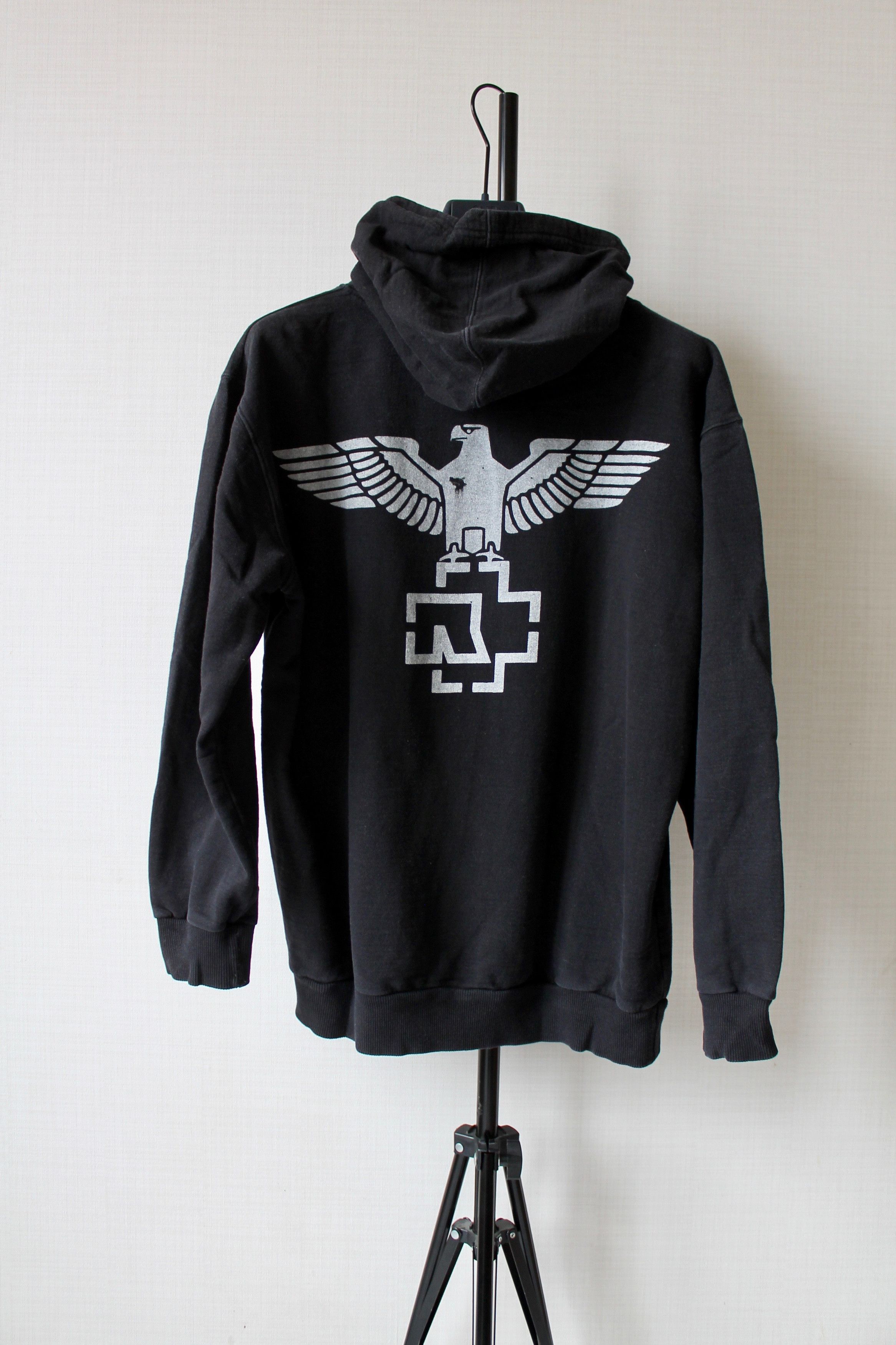 Band Tees RAMMSTEIN Hoodie Faded Black Rare Vintage Size US S / EU 44-46 / 1 - 5 Thumbnail