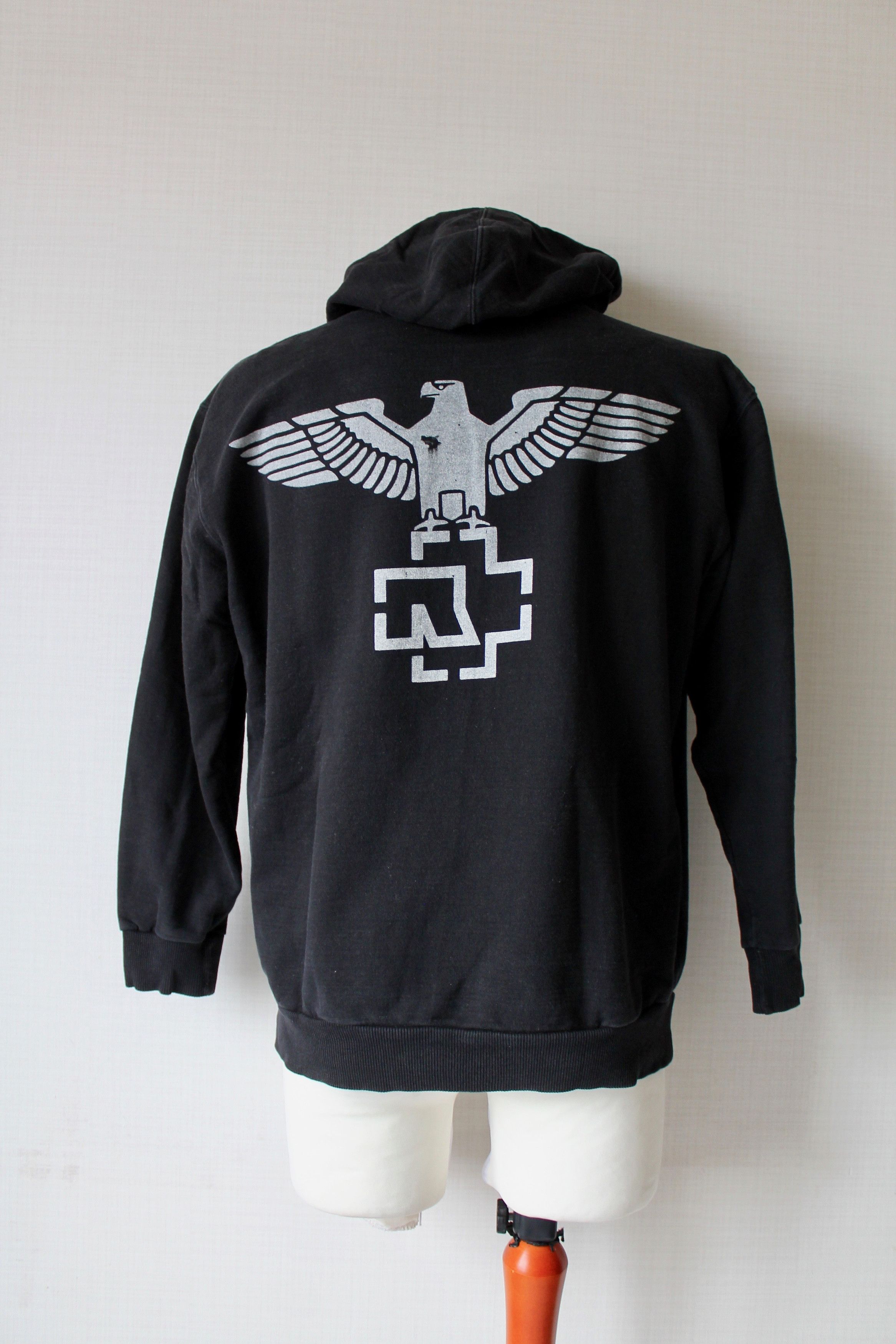 Band Tees RAMMSTEIN Hoodie Faded Black Rare Vintage Size US S / EU 44-46 / 1 - 7 Thumbnail