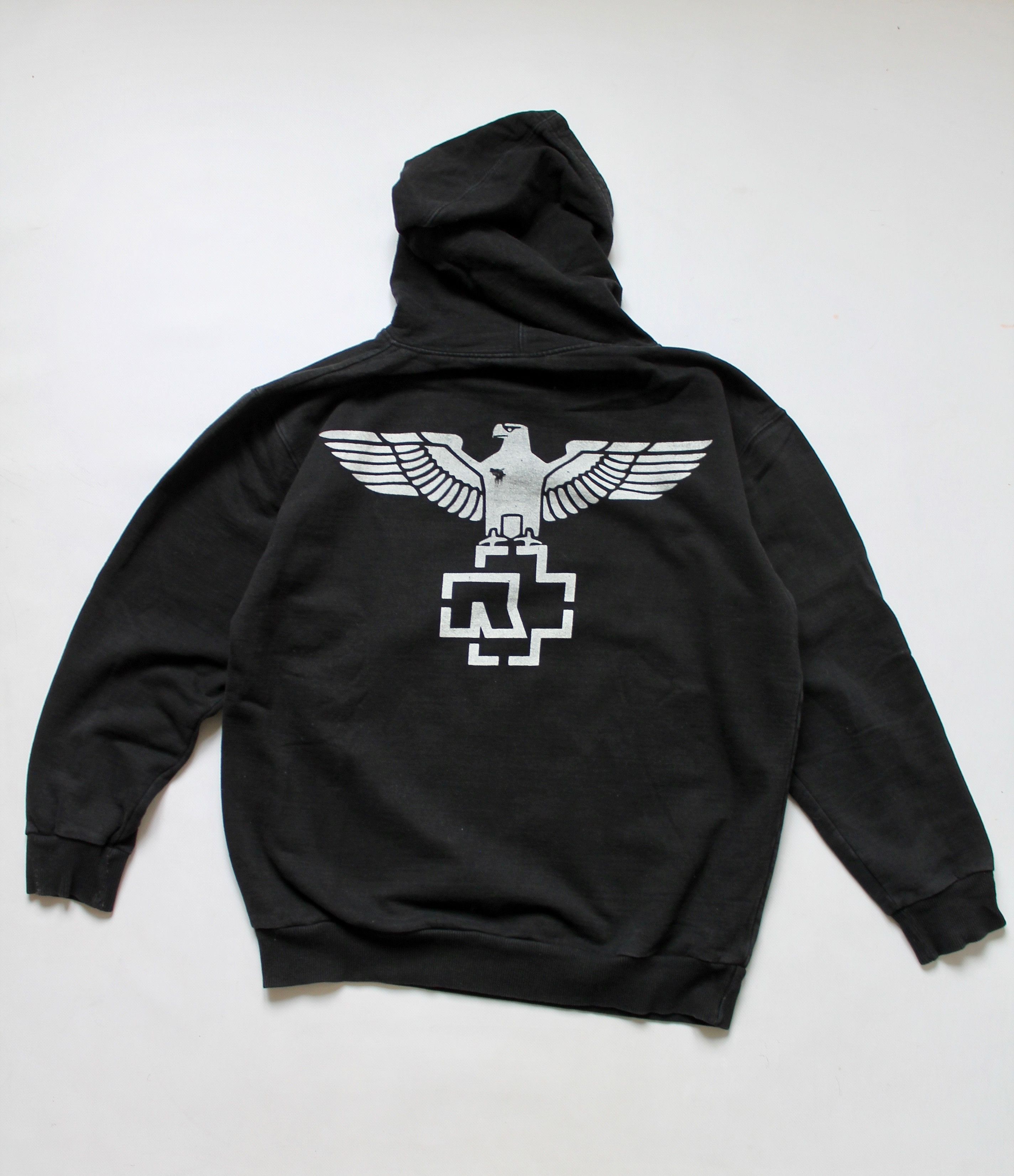Band Tees RAMMSTEIN Hoodie Faded Black Rare Vintage Size US S / EU 44-46 / 1 - 10 Thumbnail