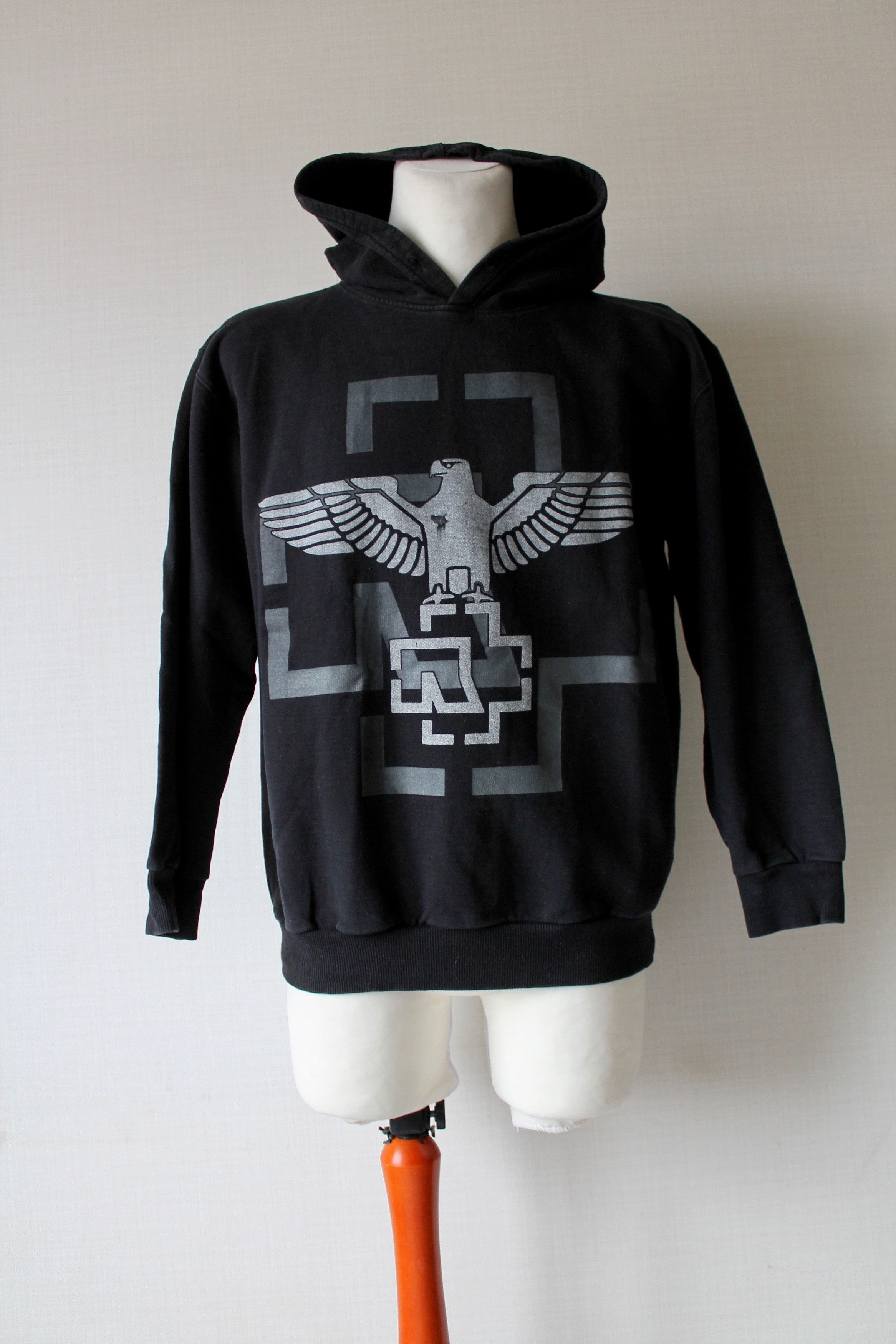 Band Tees RAMMSTEIN Hoodie Faded Black Rare Vintage Size US S / EU 44-46 / 1 - 6 Thumbnail