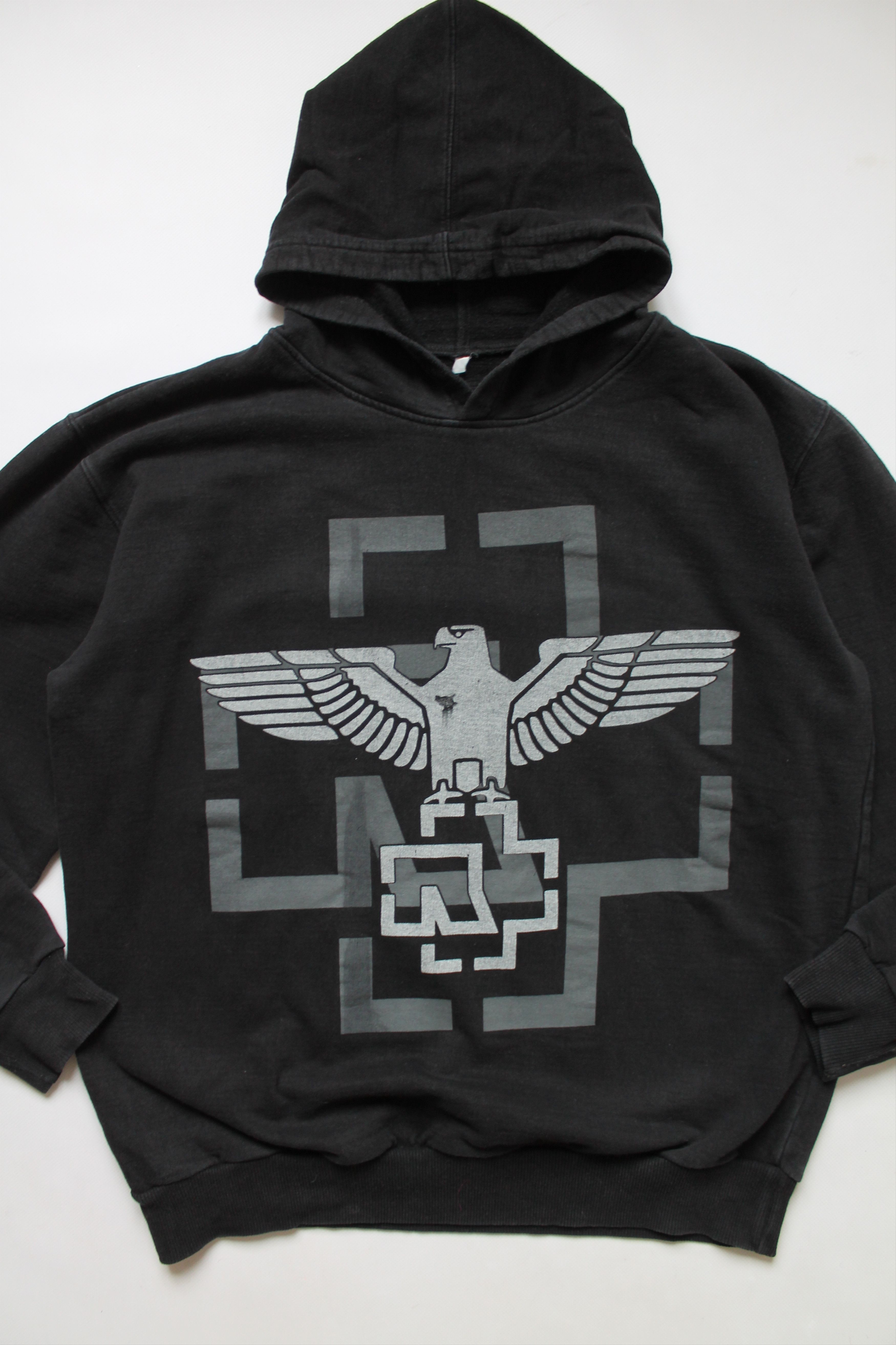 Band Tees RAMMSTEIN Hoodie Faded Black Rare Vintage Size US S / EU 44-46 / 1 - 9 Thumbnail