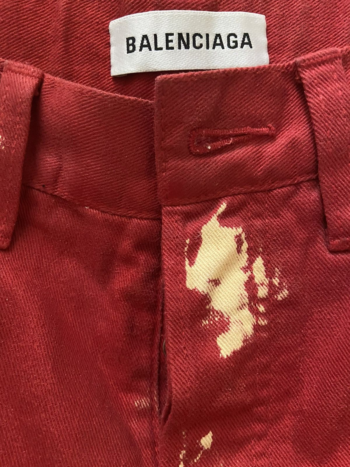 Balenciaga Paint Splatter Cargo Pants in Multicolor Size US 29 - 2 Thumbnail