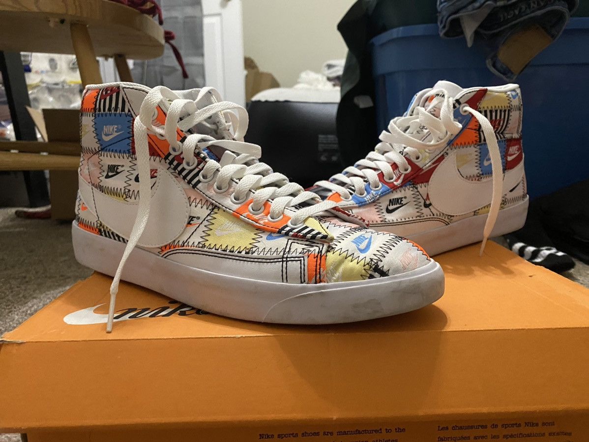 Nike Blazer Mid Patchwork Grailed