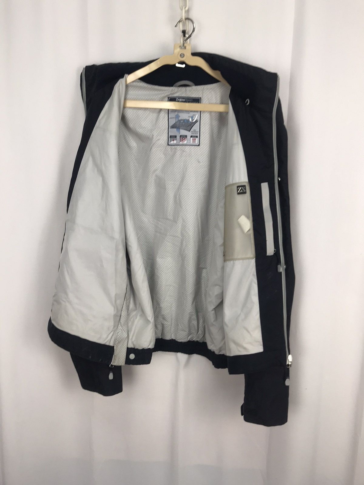 Ermenegildo Zegna Ermenegildo zegna sport hidden hoodie zipper windbreaker Size US M / EU 48-50 / 2 - 9 Thumbnail