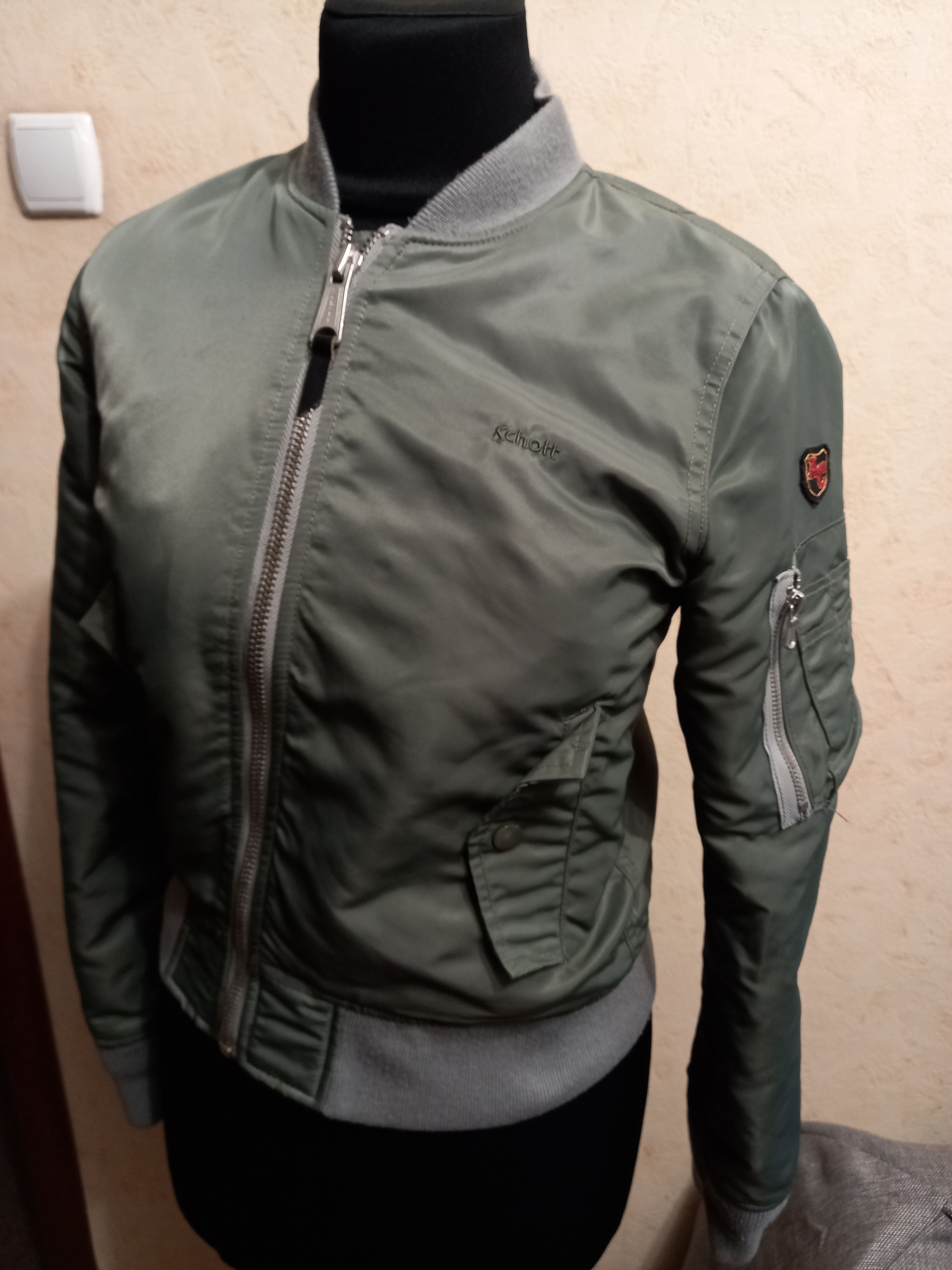 Schott Vintage Schott American College Bomber Jacket Size M / US 6-8 / IT 42-44 - 2 Thumbnail