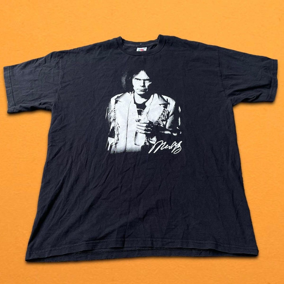 Band Tees × Vintage Vintage Neil Young rock band tee eric clapton john lennon Size US L / EU 52-54 / 3 - 1 Thumbnail