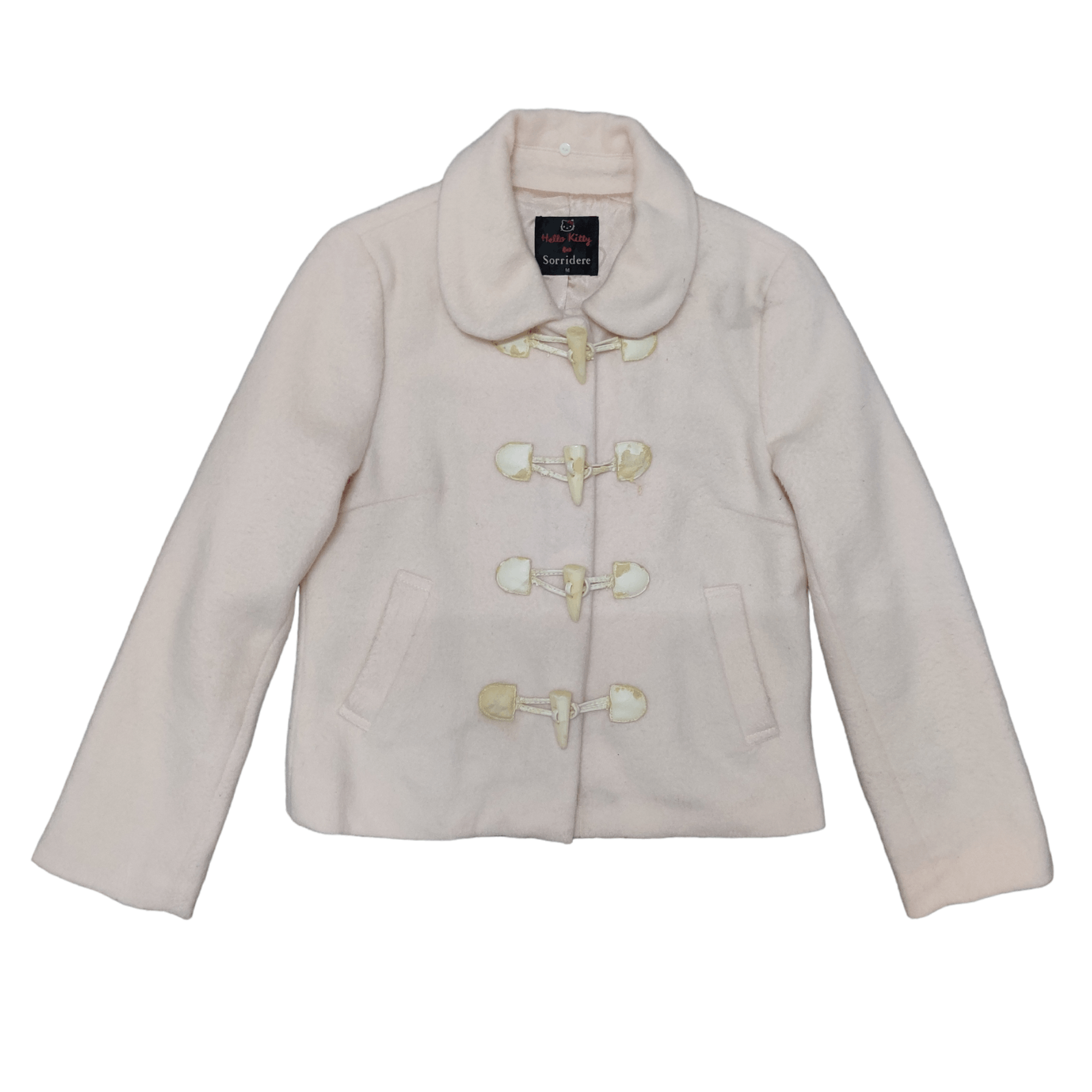 Anime Vintage Sanrio Hello Kitty x Sorridere Duffle Coat Pink Size M / US 6-8 / IT 42-44 - 1 Thumbnail