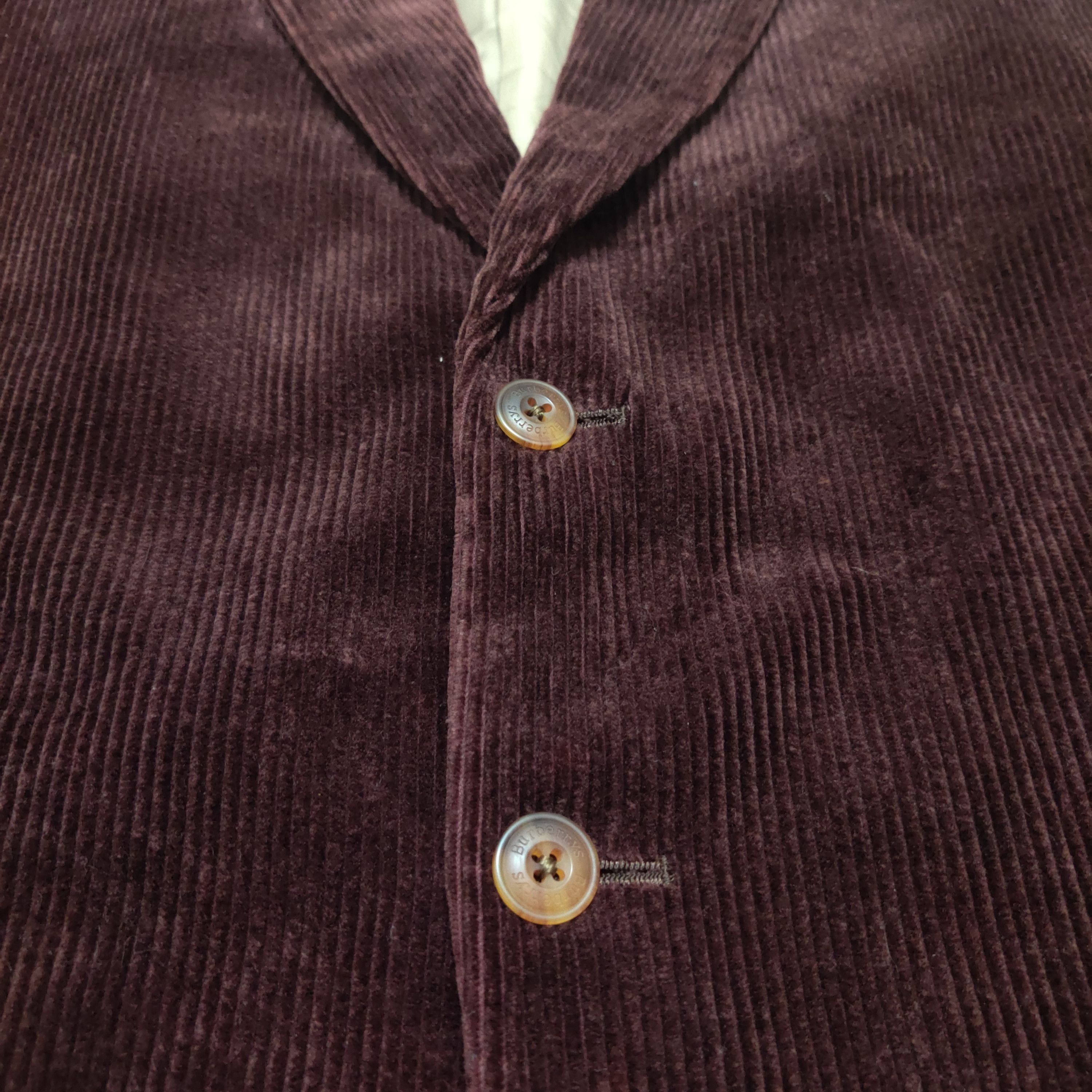 Burberry Vintage Burberry Corduroy Blazer Jacket Size US M / EU 48-50 / 2 - 4 Thumbnail