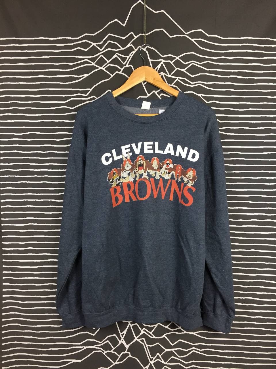 Cartoon Network Vtg Cleveland Browns Looney Tunes Tazmania Sweatshirt Size US XL / EU 56 / 4 - 2 Thumbnail