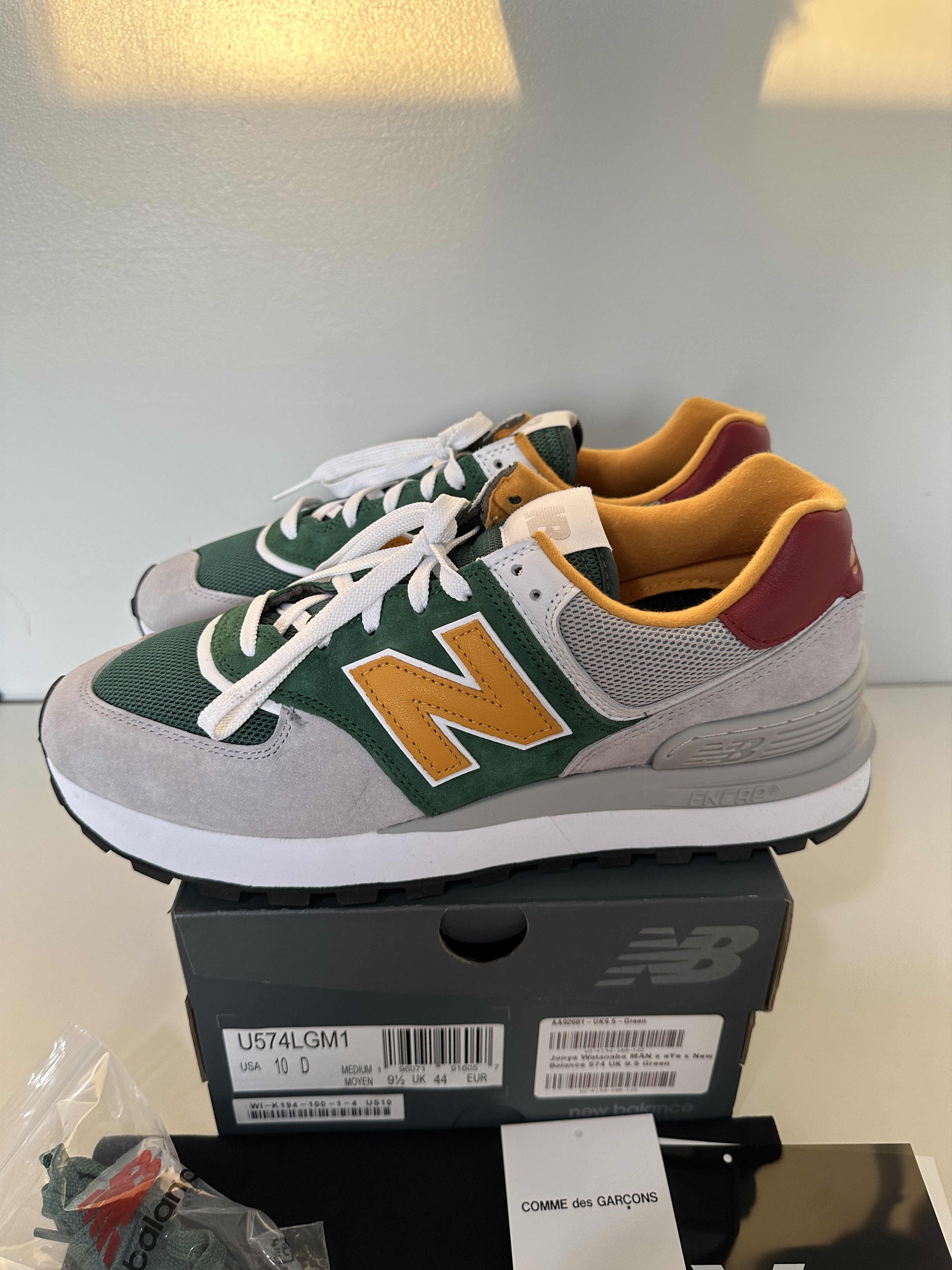 Junya Watanabe × New Balance Junya Watanabe New Balance 574 Green Shoes 10 Size US 10 / EU 43 - 8 Thumbnail