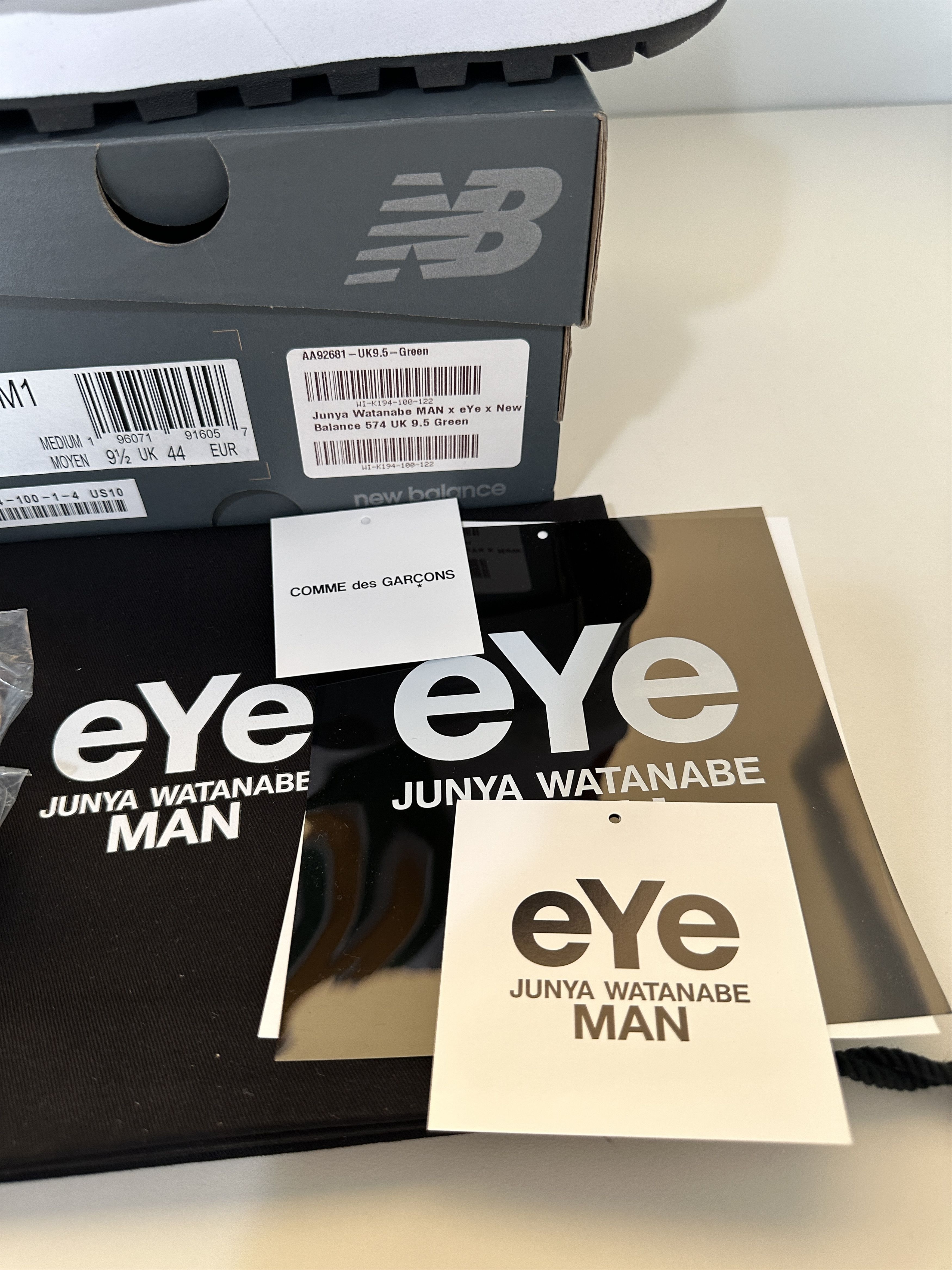Junya Watanabe × New Balance Junya Watanabe New Balance 574 Green Shoes 10 Size US 10 / EU 43 - 11 Thumbnail