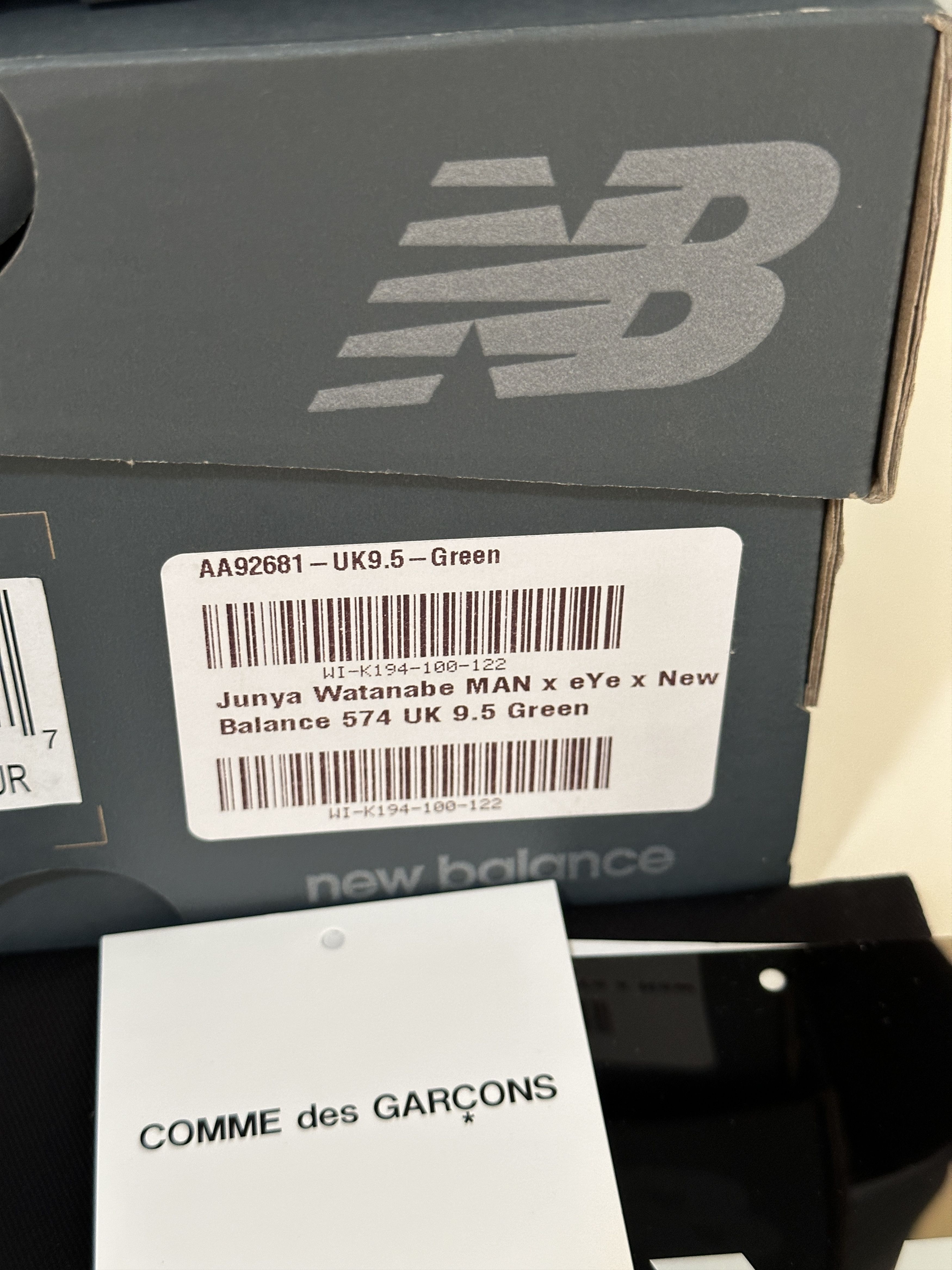 Junya Watanabe × New Balance Junya Watanabe New Balance 574 Green Shoes 10 Size US 10 / EU 43 - 10 Thumbnail