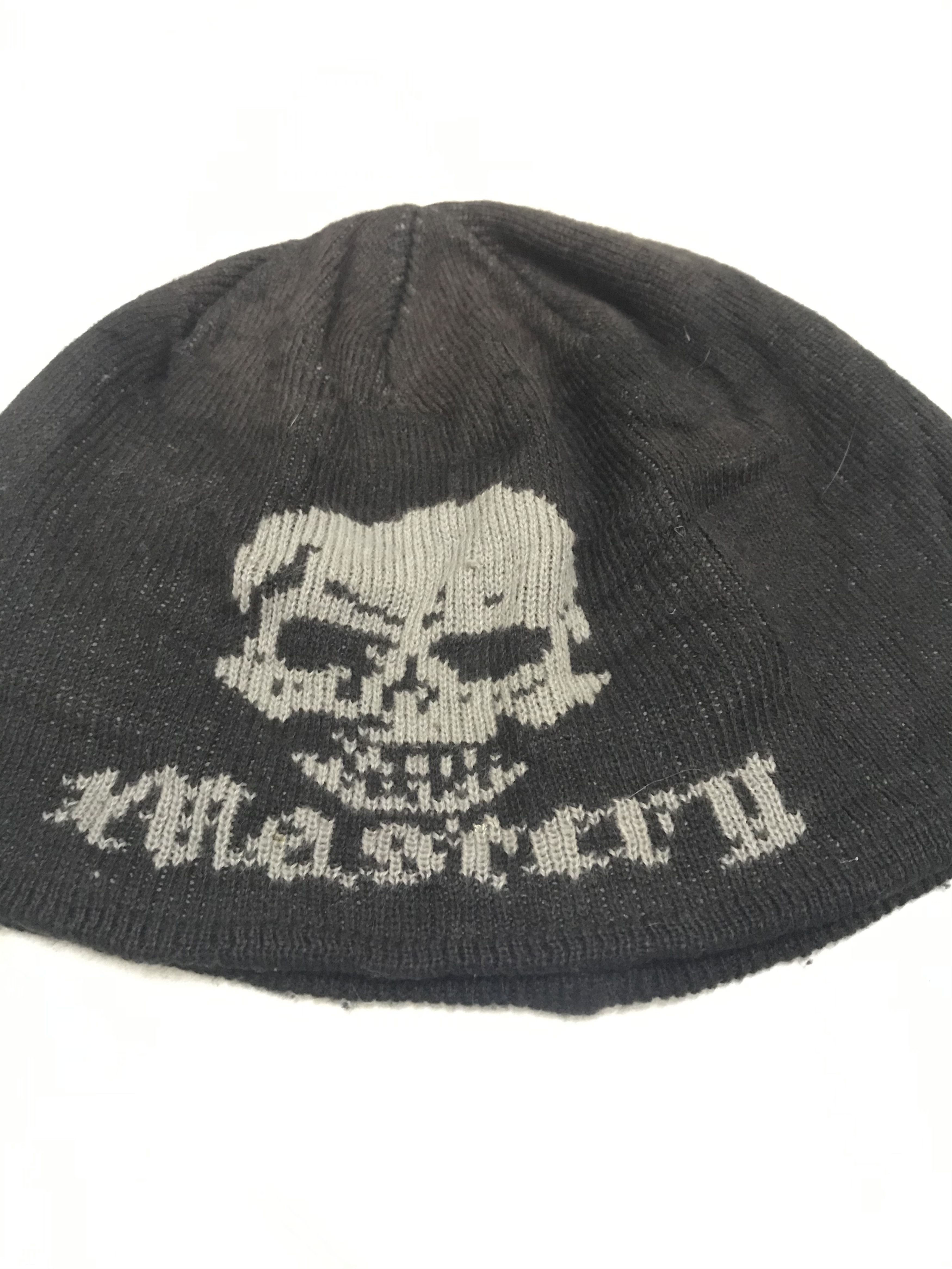 vintage mastery skull beanie