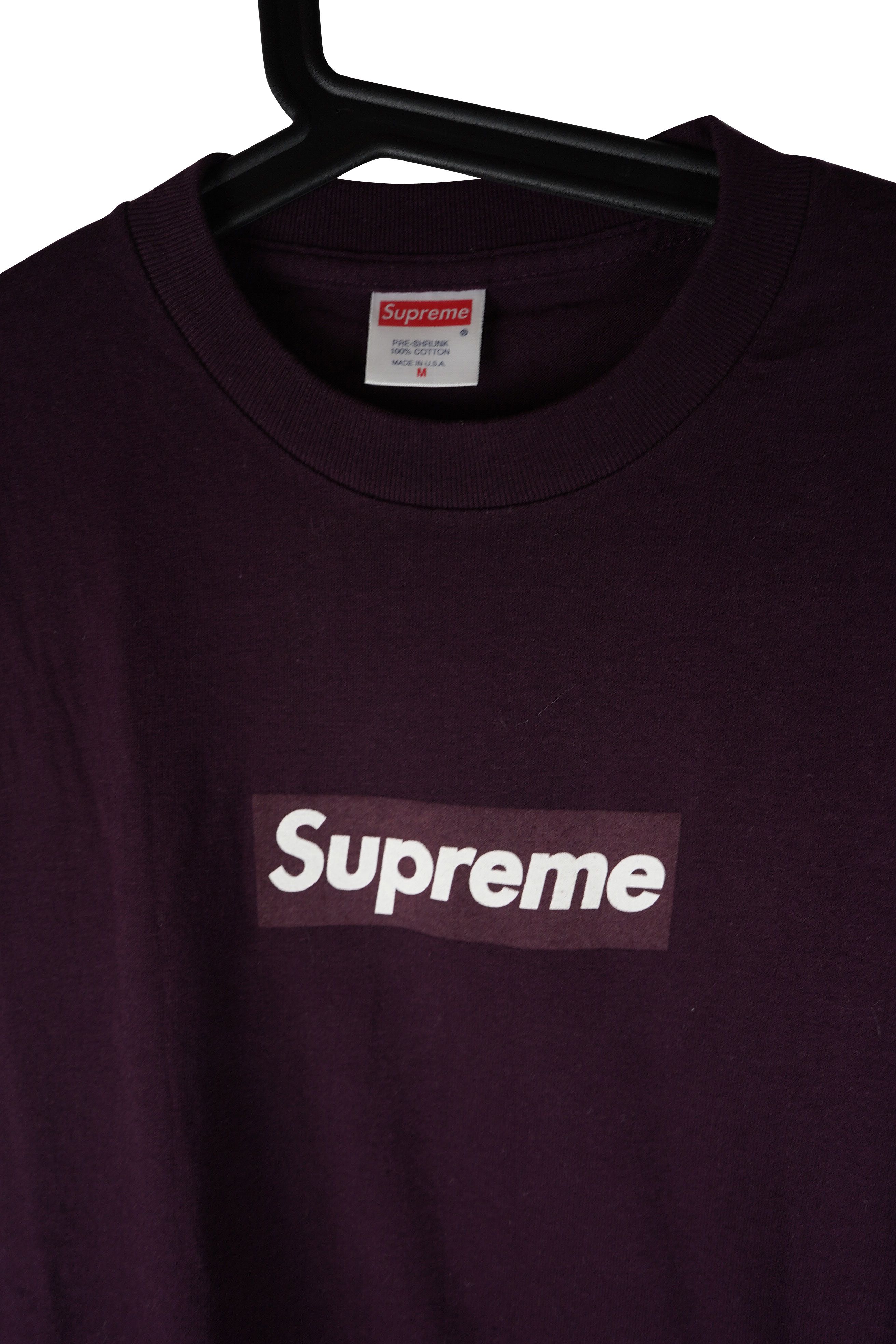 Supreme supreme burg box logo tee Size US M / EU 48-50 / 2 - 3 Thumbnail
