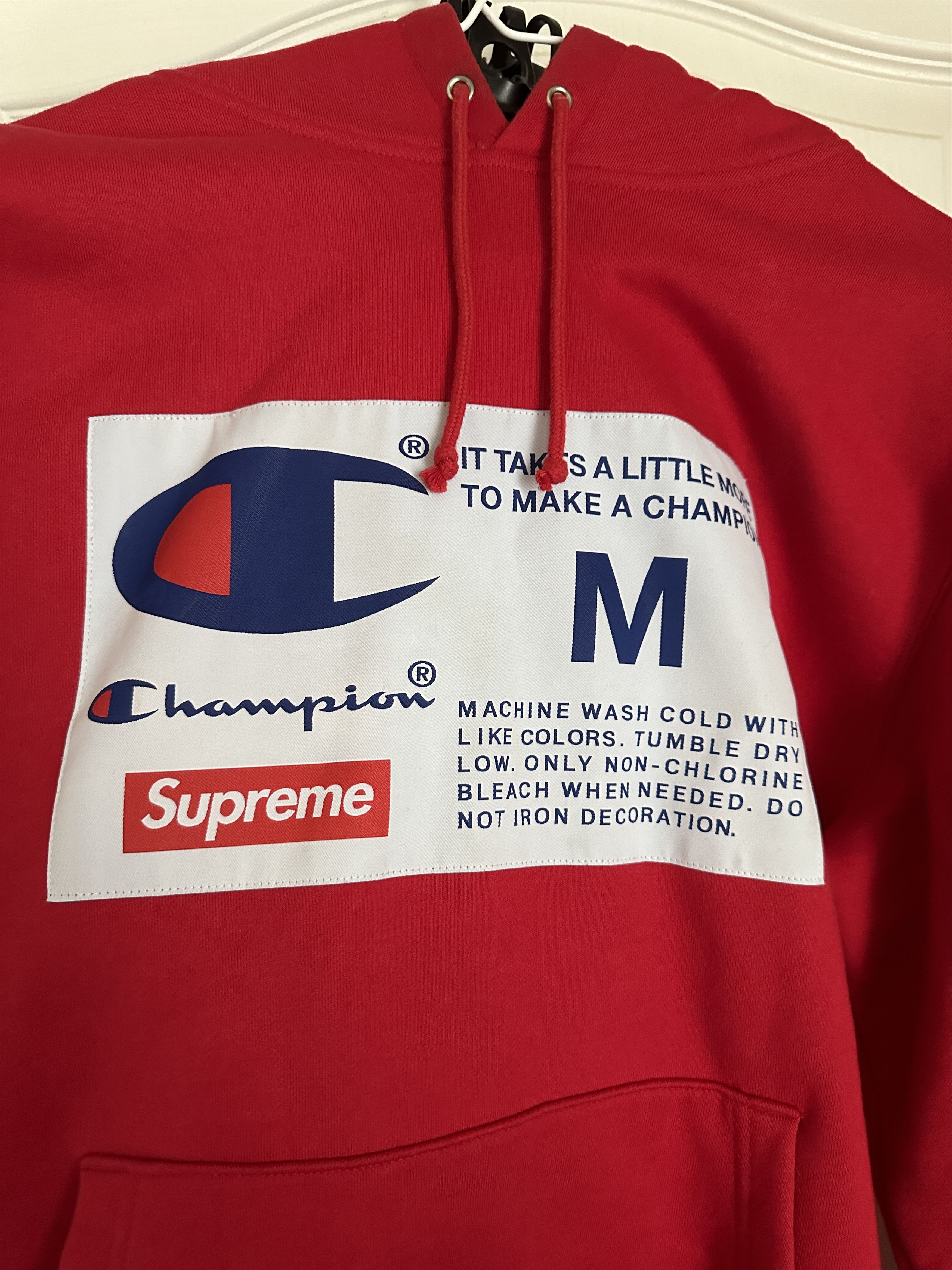 トップス Supreme/Champion Label Hooded Sweatshirt SUPREME CHAMPION Label Hooded Sweatshirt Olive Khaki Size