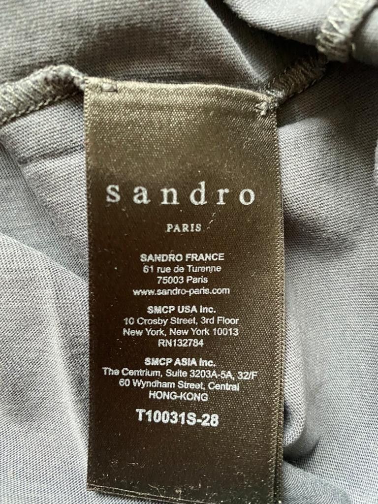 Sandro ⚡️QUICK SALE⚡️Sandro Navy Grey Tshirt Short Sleeve Size US L / EU 52-54 / 3 - 4 Thumbnail