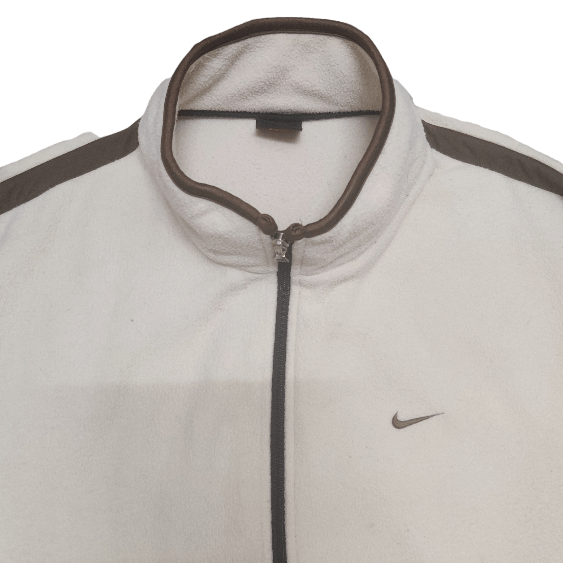 Nike Vintage 90s Nike Zipper Fleece Jacket Mini Swoosh Size US L / EU 52-54 / 3 - 2 Thumbnail